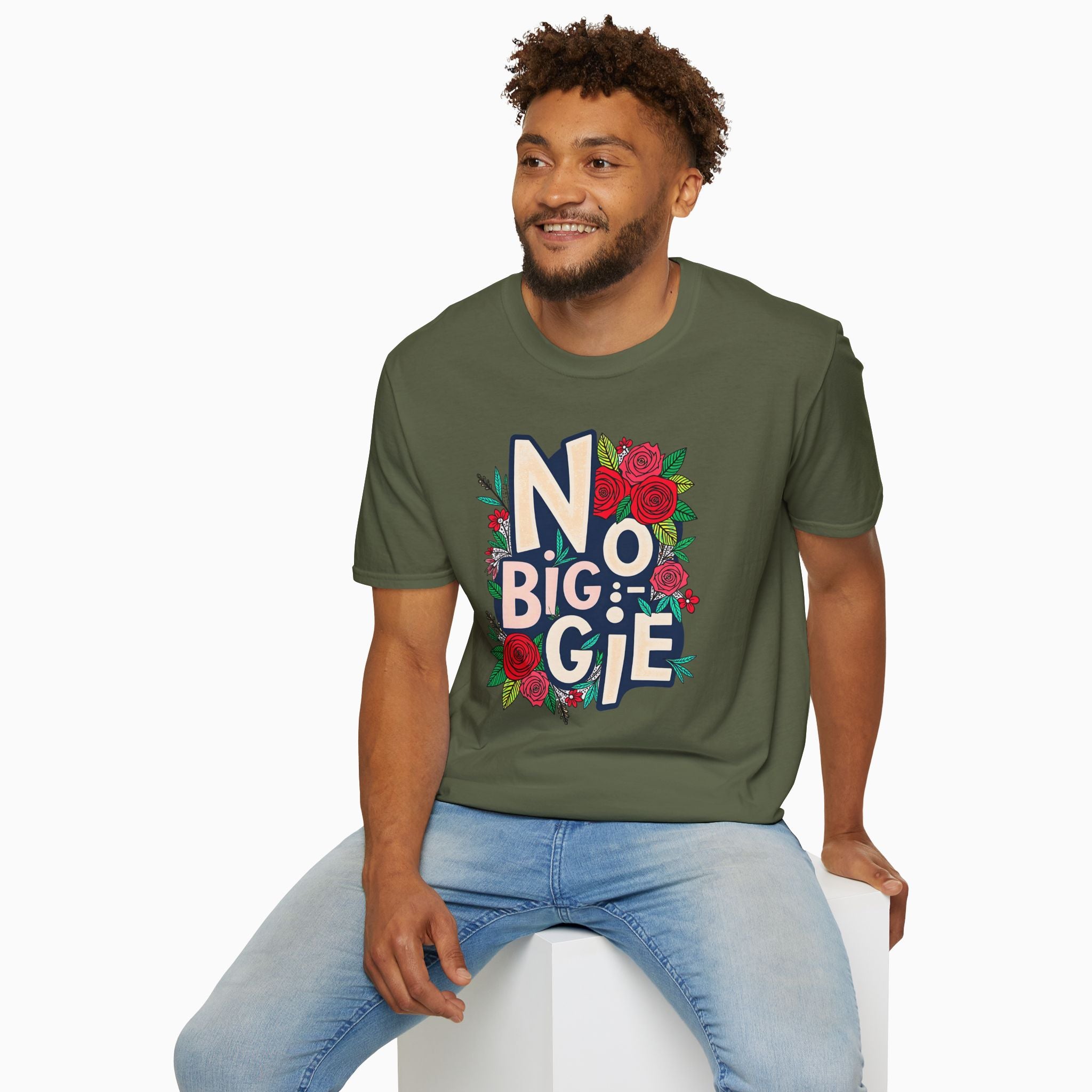 No Biggie With Floral Art Unisex T-Shirt