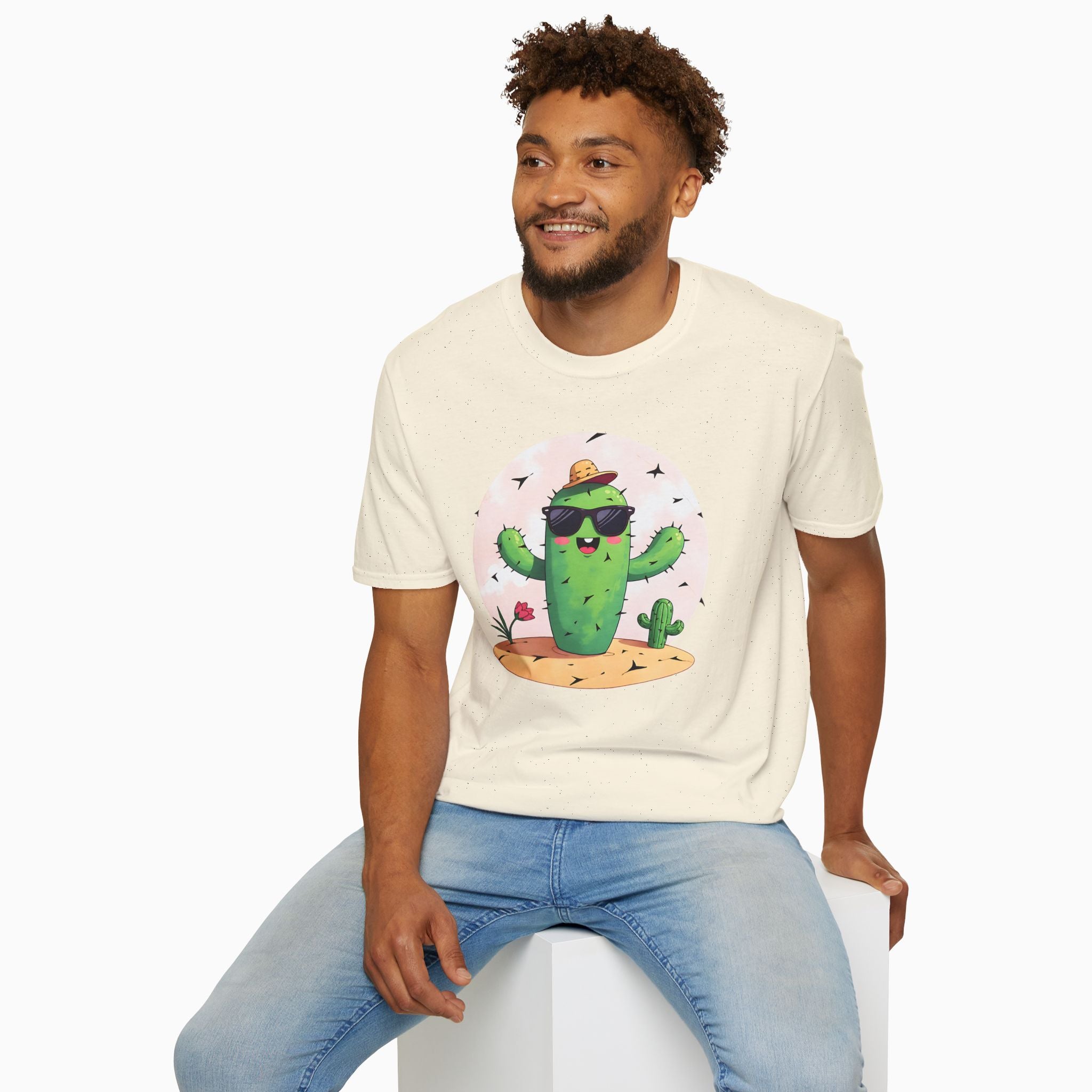 Wild Cute Cartoon Cactus Unisex T-Shirt