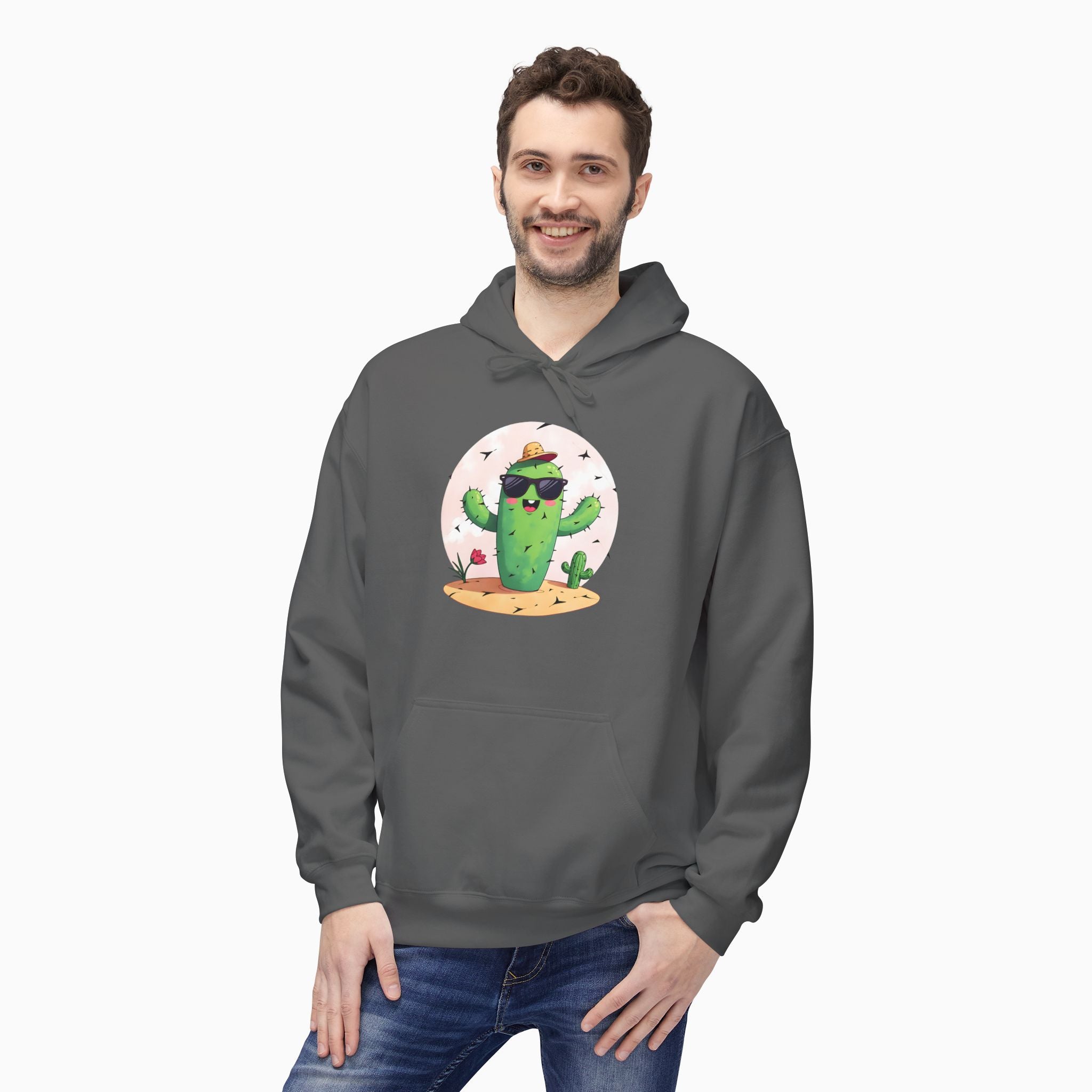 Wild Cute Cartoon Cactus Unisex Hoodie