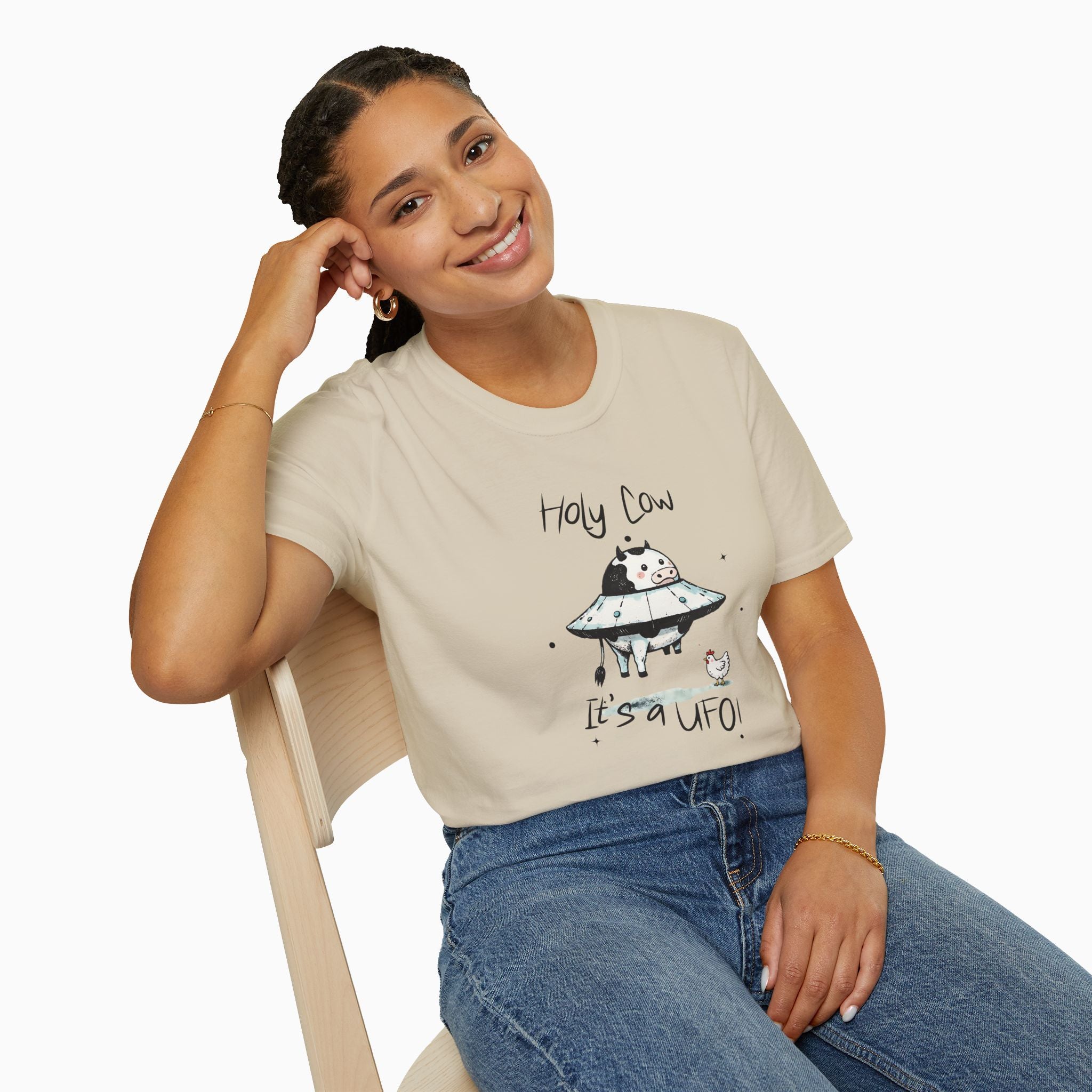 Holy Cow, It's a UFO Unisex T-Shirt