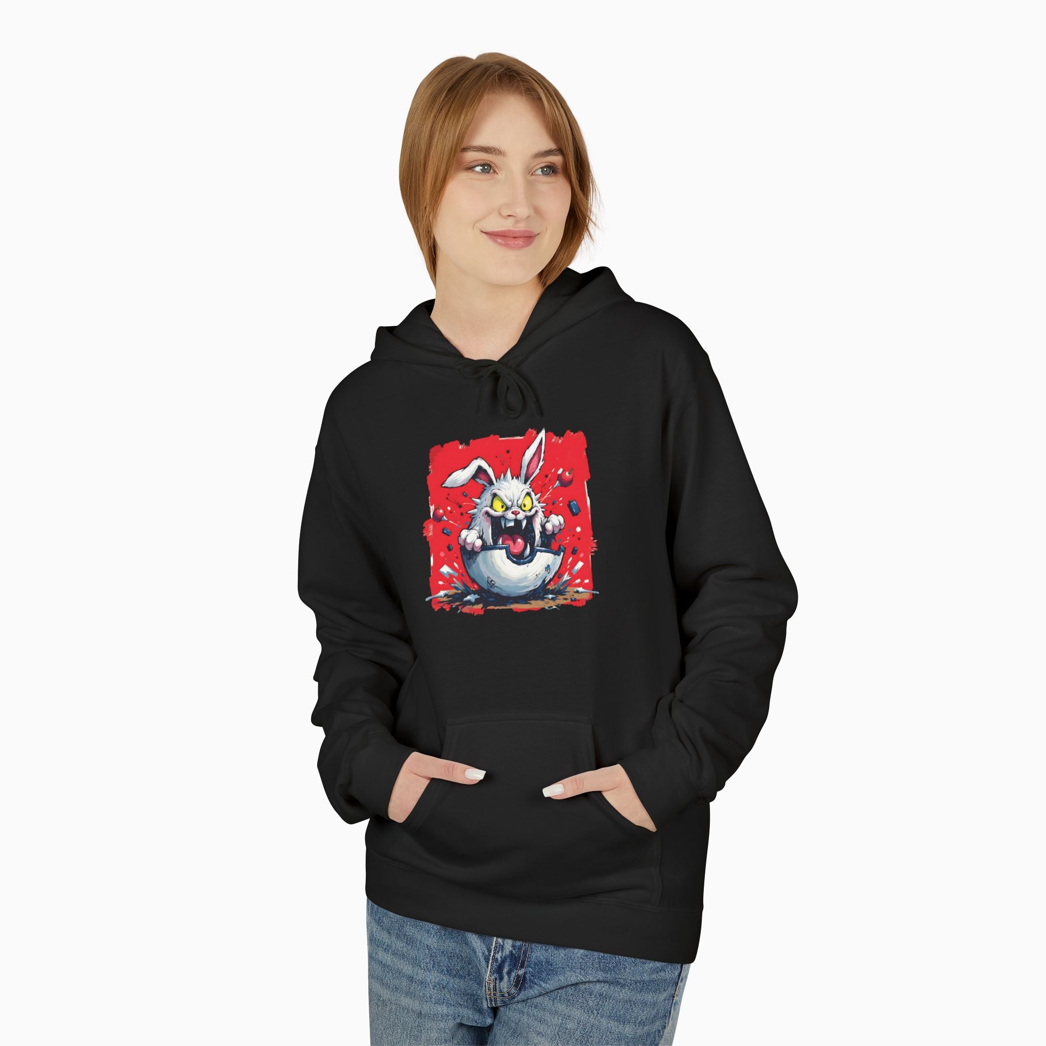 Crazy Rabbit Poké Ball Unisex Hoodie