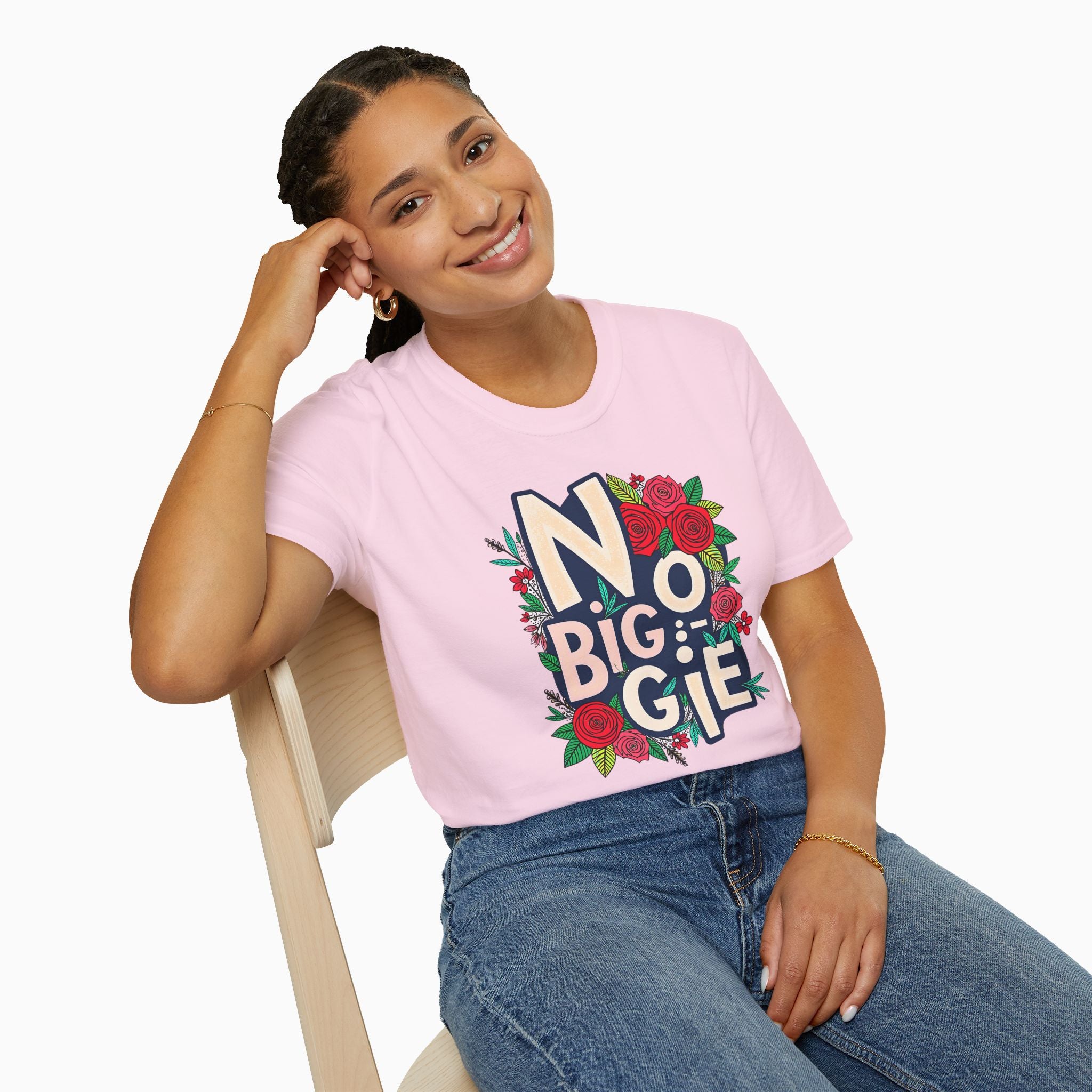 No Biggie With Floral Art Unisex T-Shirt