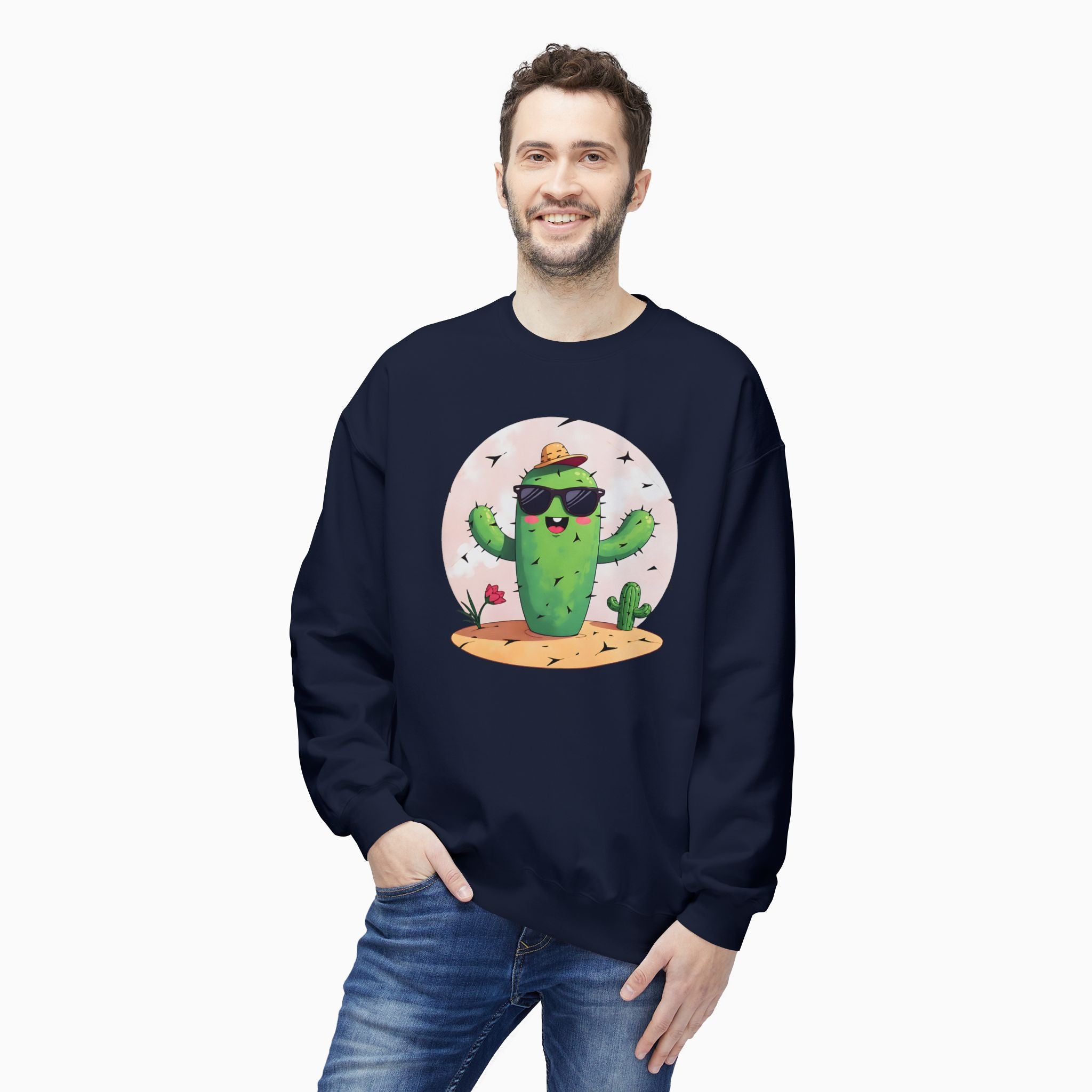 Wild Cute Cartoon Cactus Unisex Sweatshirt