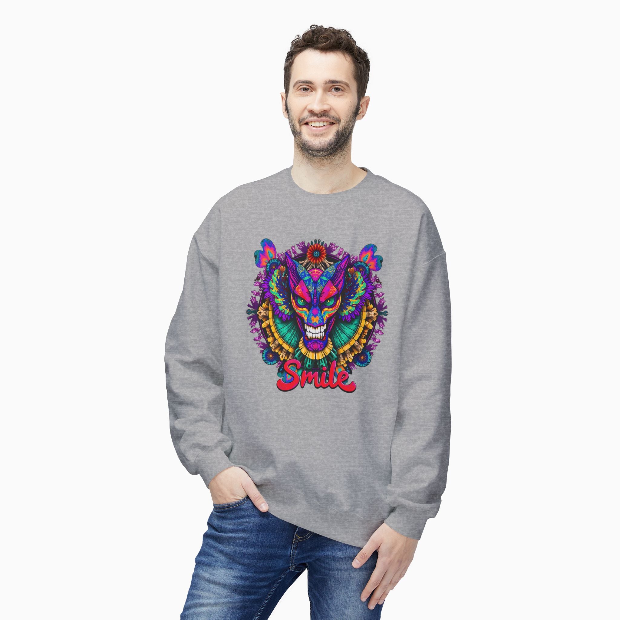 Dragon Smile Pixel Art Hoodie Sweatshirt: Exclusive Unisex Design