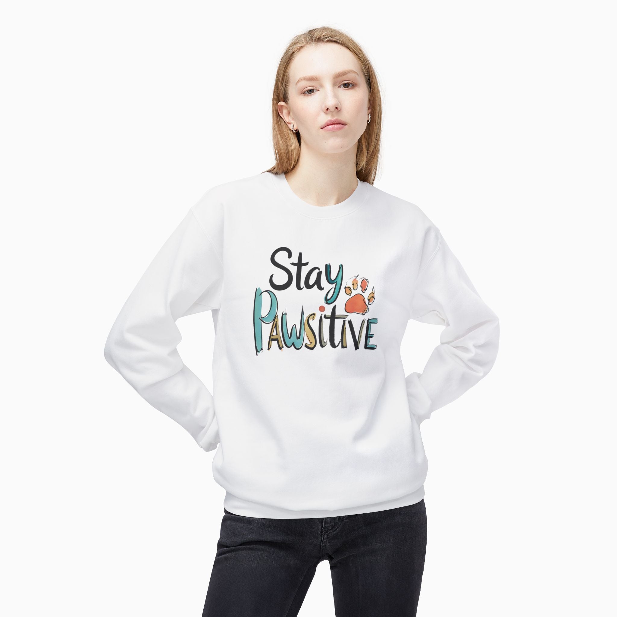 Stay Pawsitive Unisex Sweatshirt