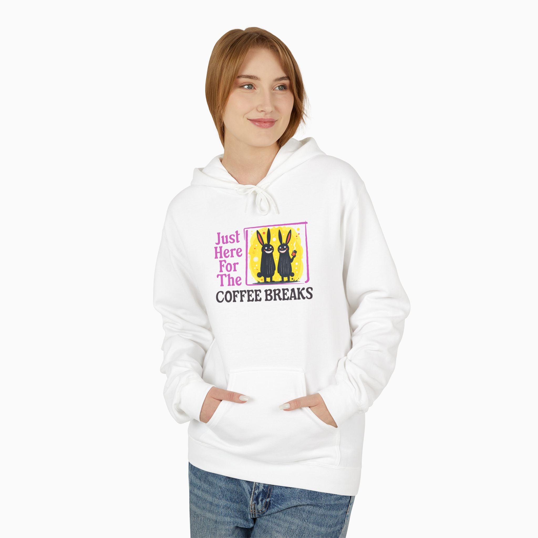 Just Here For The Coffee Breaks Unisex Hoodie