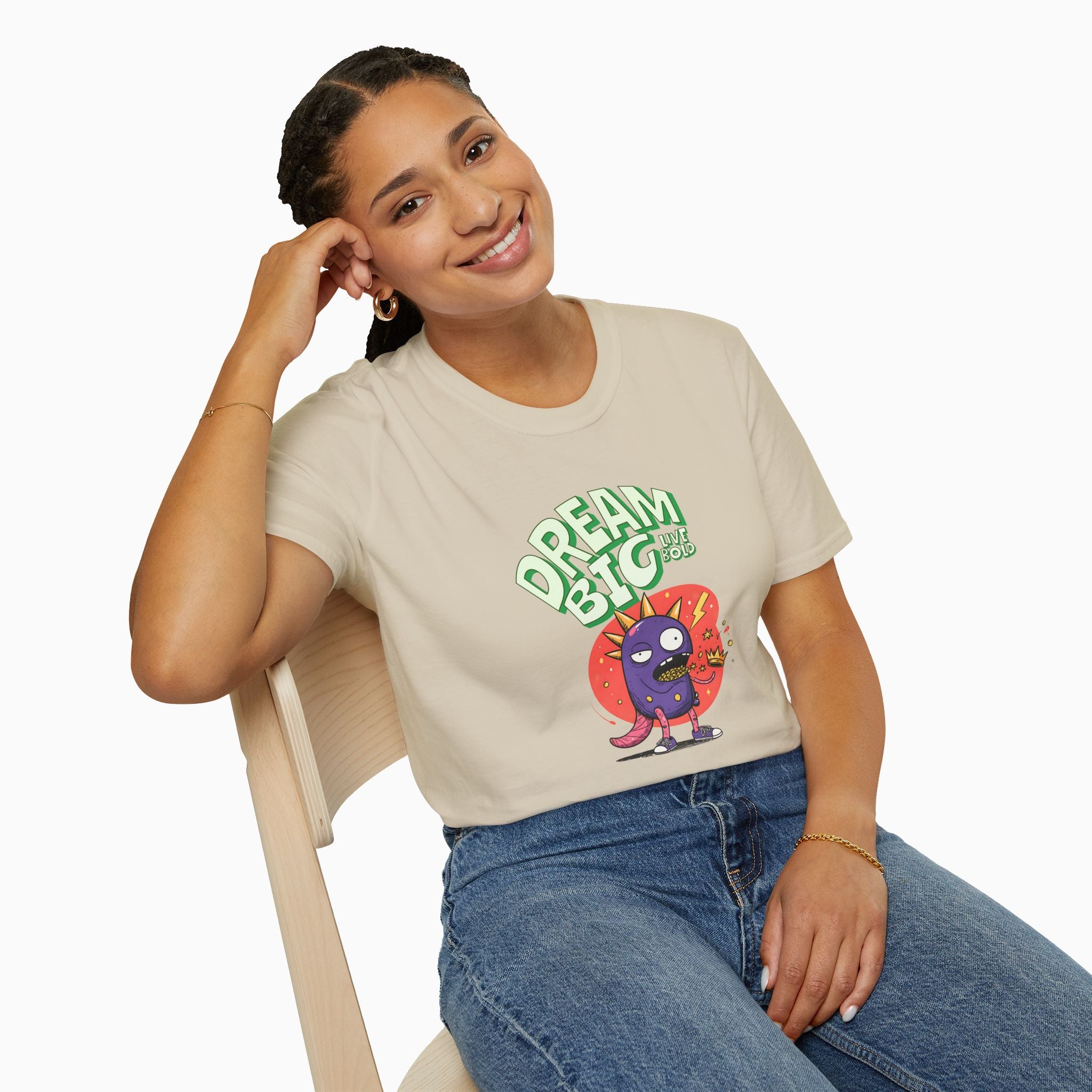 Dream Big, Live Bold Unisex T-Shirt - Premium Cotton & Safety
