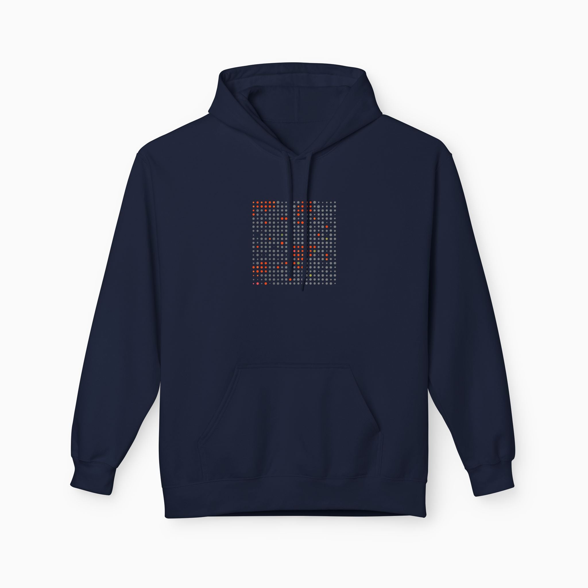 Grey & Red Qr Code Unisex Hoodie