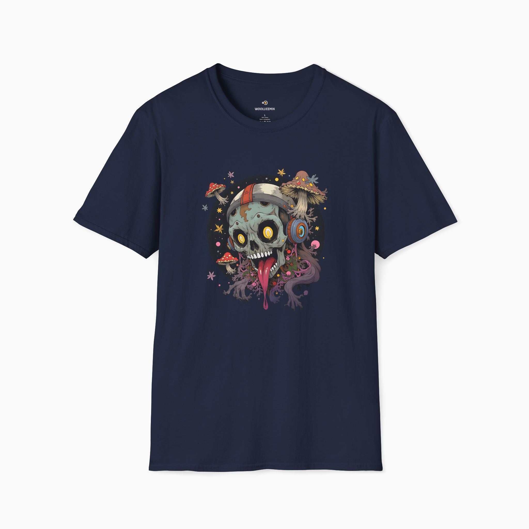 Psychedelic Mushroom Skull Unisex T-Shirt