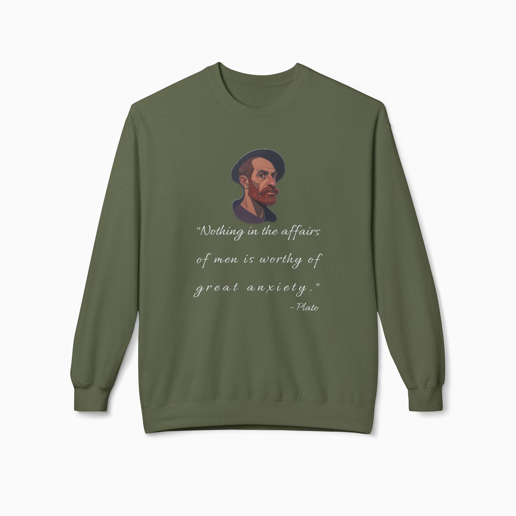 Plato Life Advice Sweatshirt | Unisex Comfort by Woollieemix