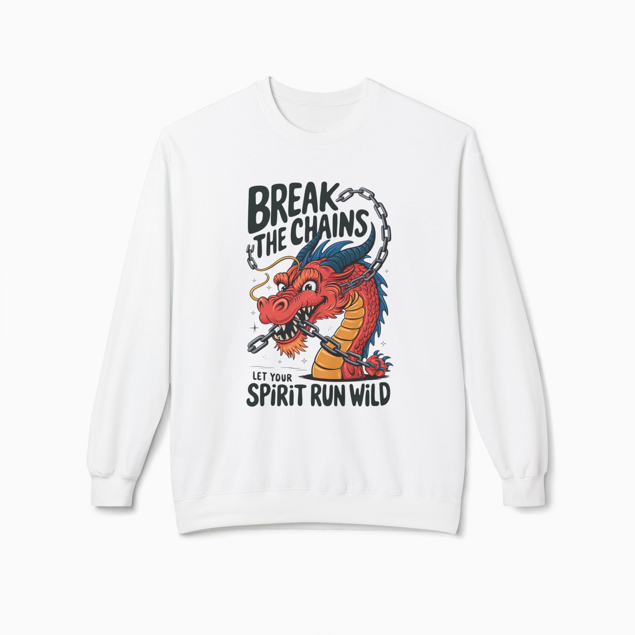 China Dragon Graphic Sweatshirt | Break the Chains Unisex Design