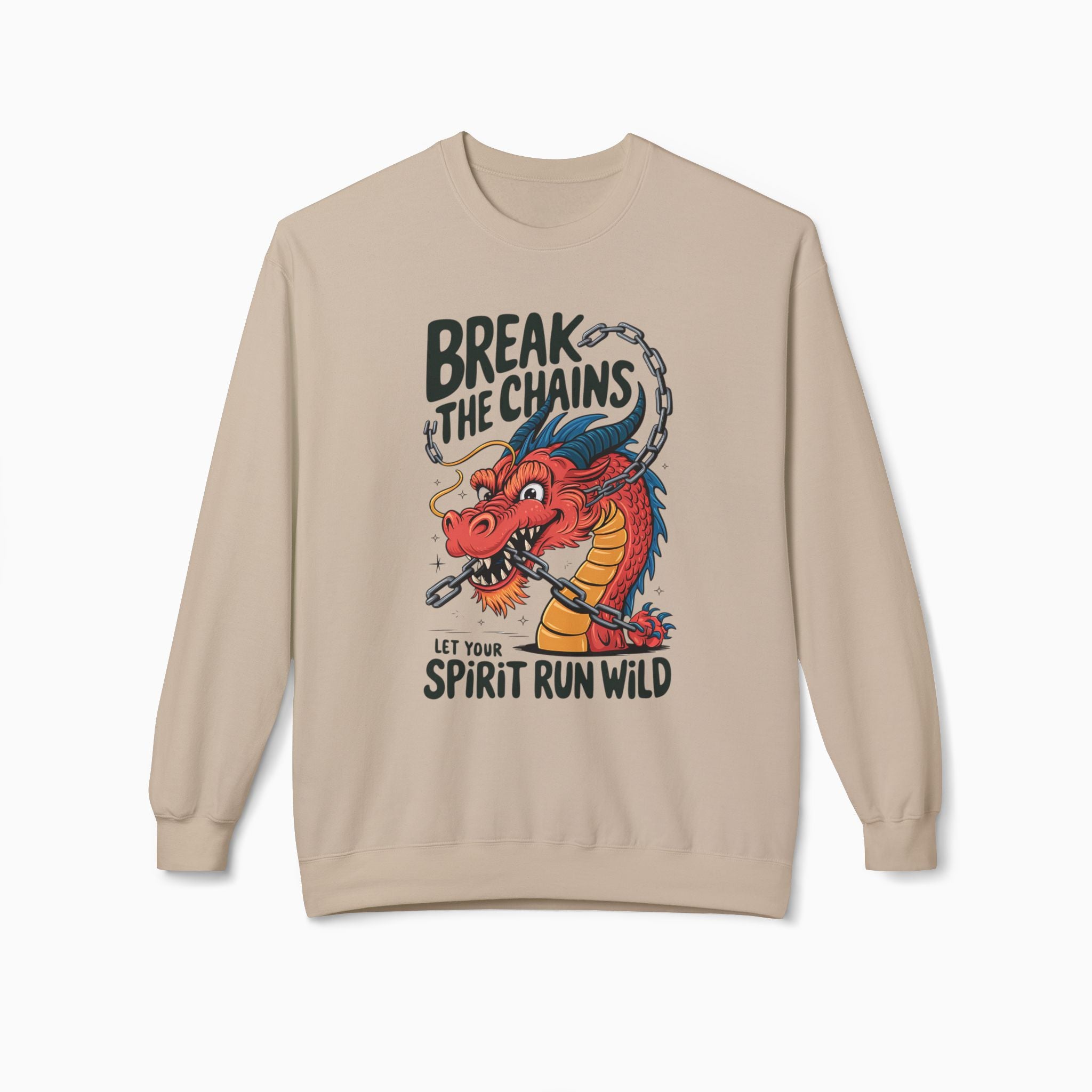 China Dragon Graphic Sweatshirt | Break the Chains Unisex Design