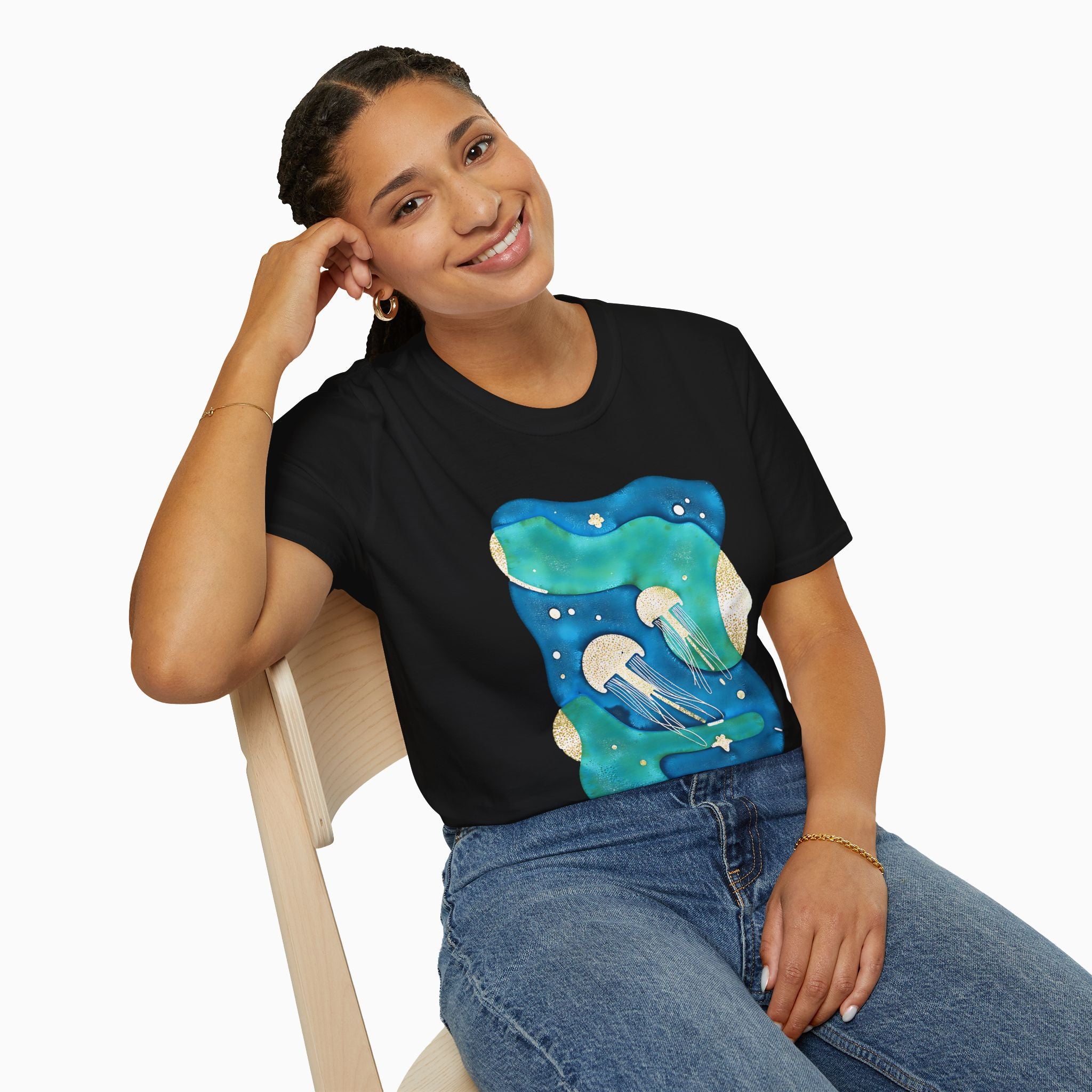 Retro Japanese Waves Unisex T-Shirt | Woollieemix Classic Fit
