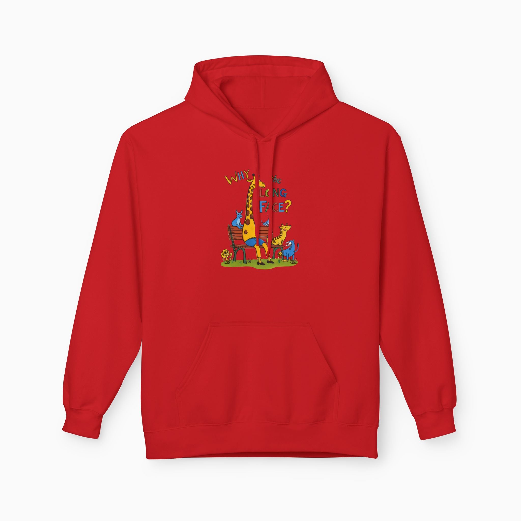 Funny Giraffe Why the Long Face Unisex Hoodie