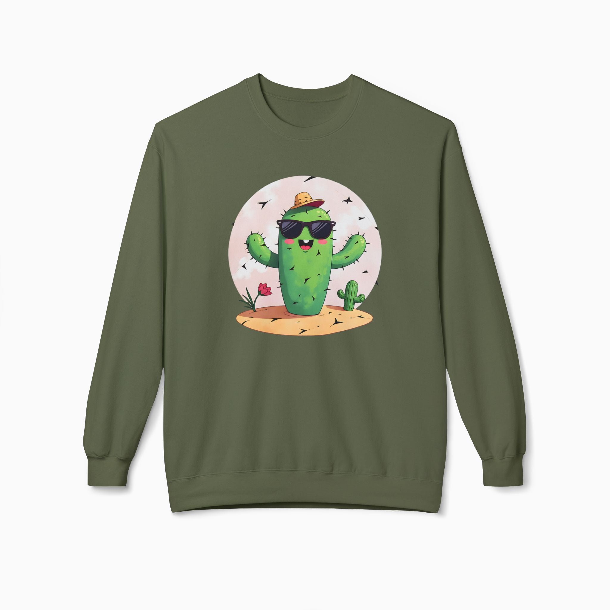 Wild Cute Cartoon Cactus Unisex Sweatshirt