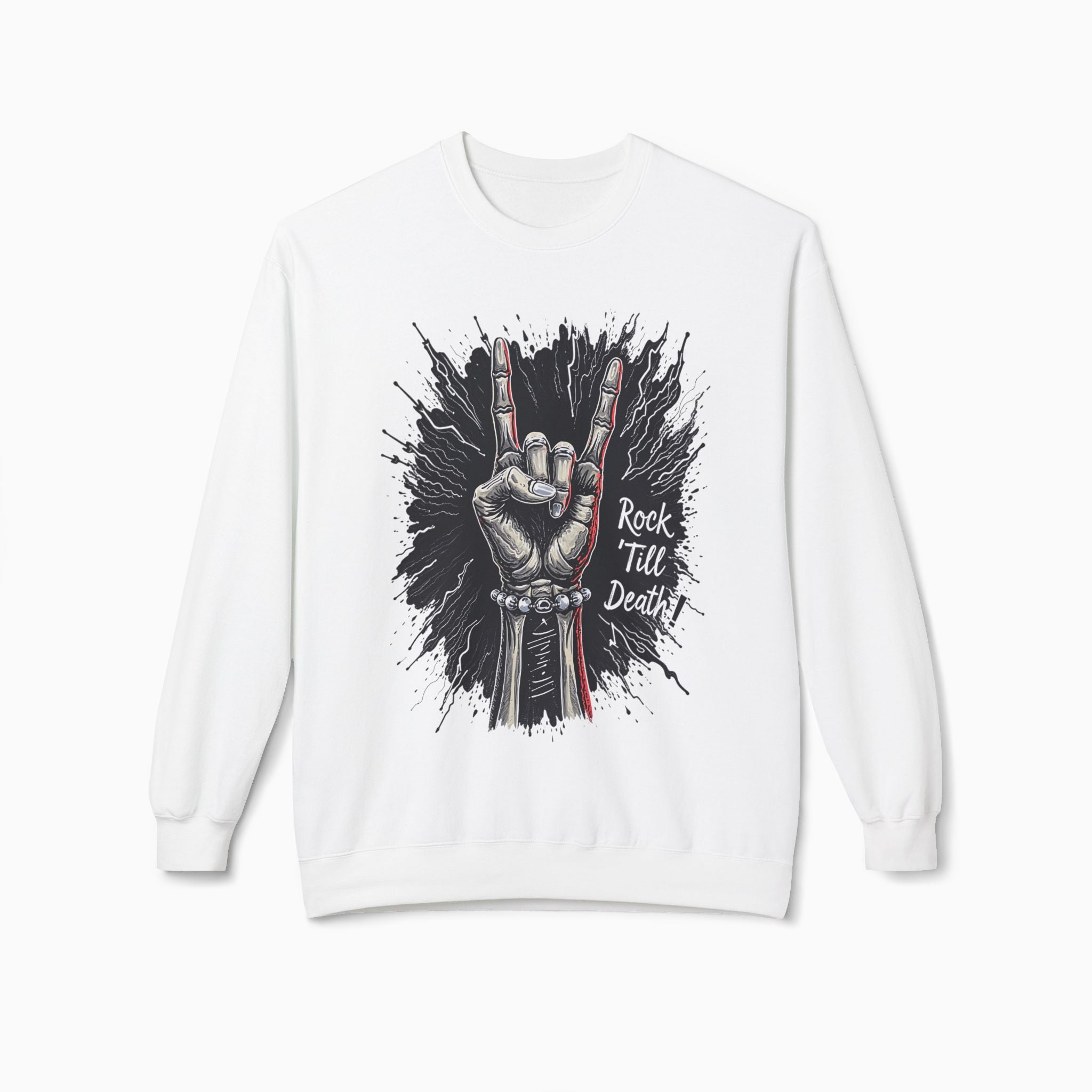 Rock and Roll Till Death Sweatshirt | Exclusive Woollieemix Design