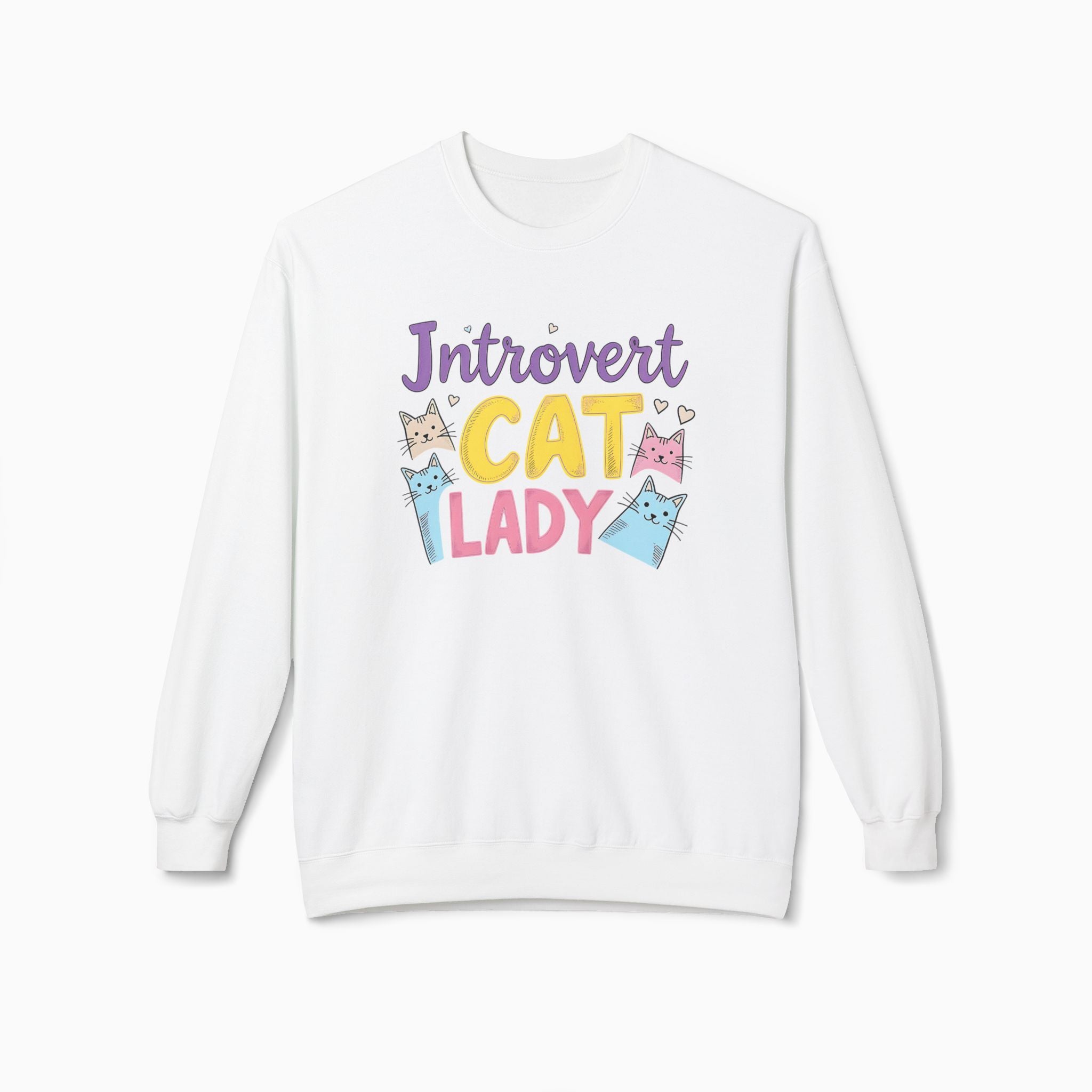 Introvert Childless Cat Lady Unisex Sweatshirt