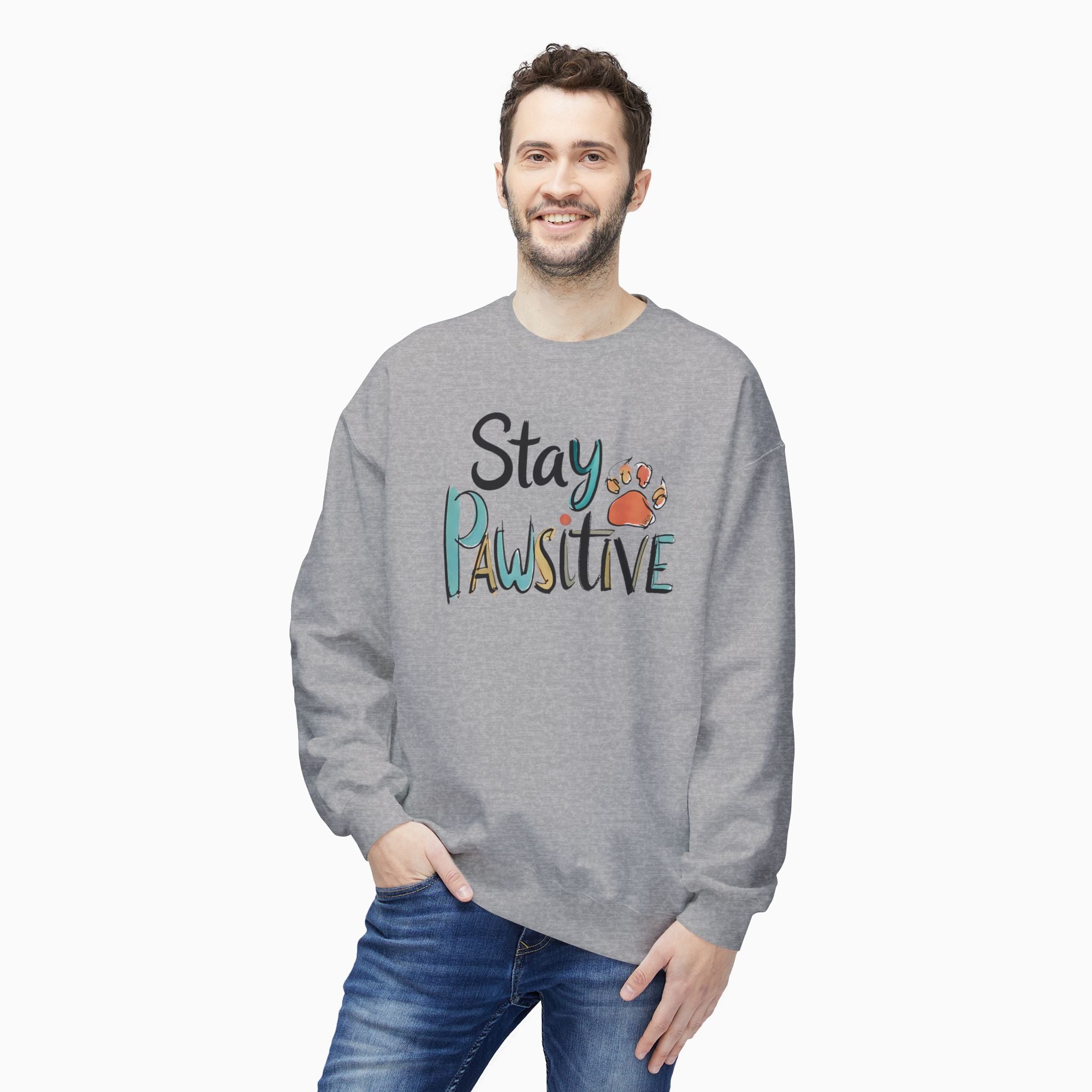 Stay Pawsitive Unisex Sweatshirt