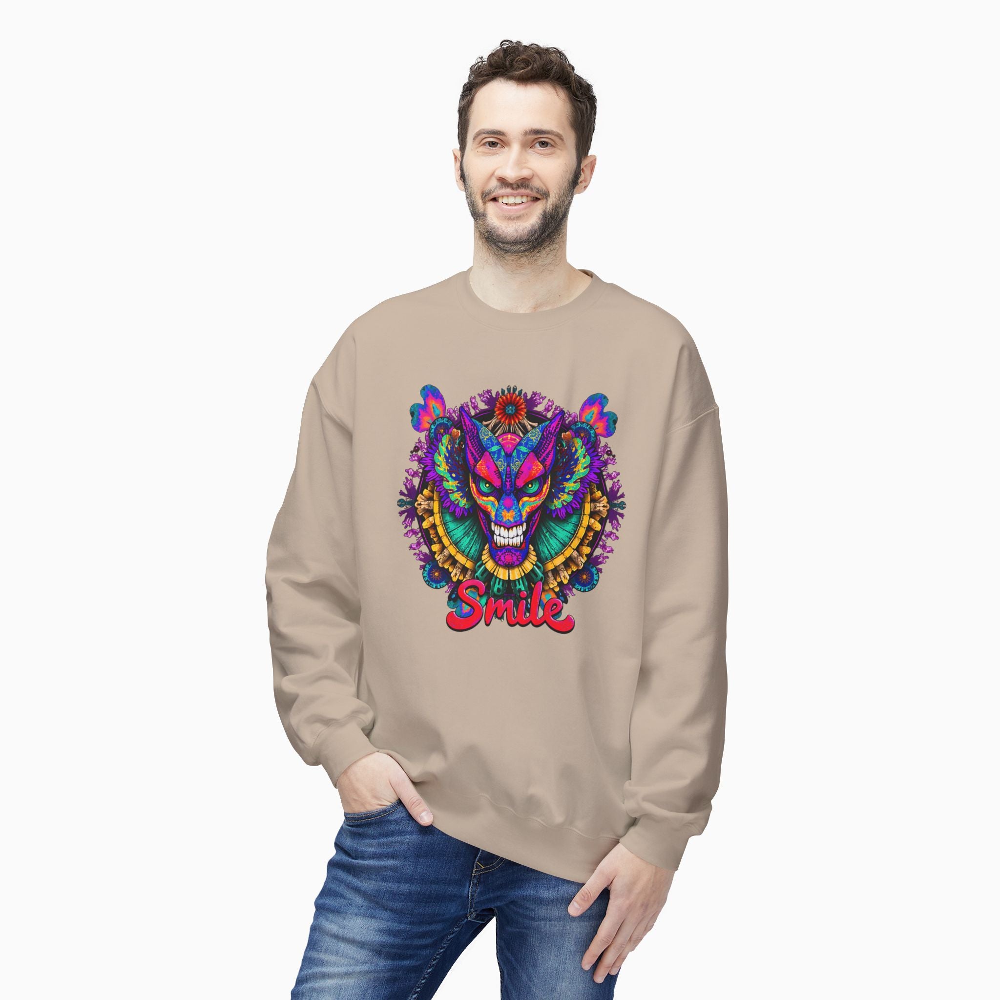 Dragon Smile Pixel Art Hoodie Sweatshirt: Exclusive Unisex Design