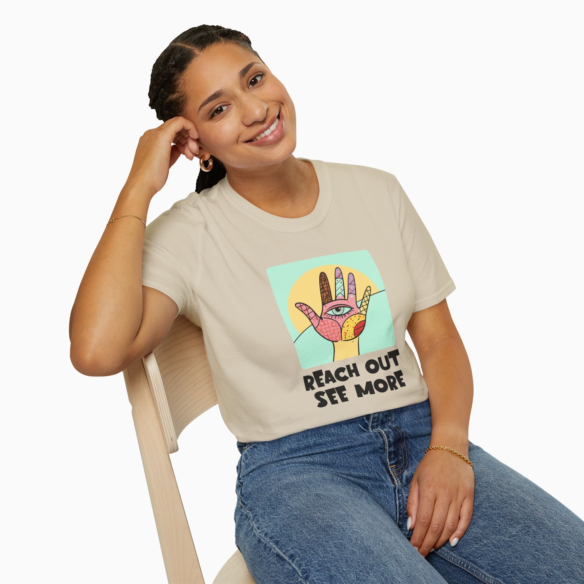Reach Out & See More Unisex T-Shirt - Premium Cotton Comfort