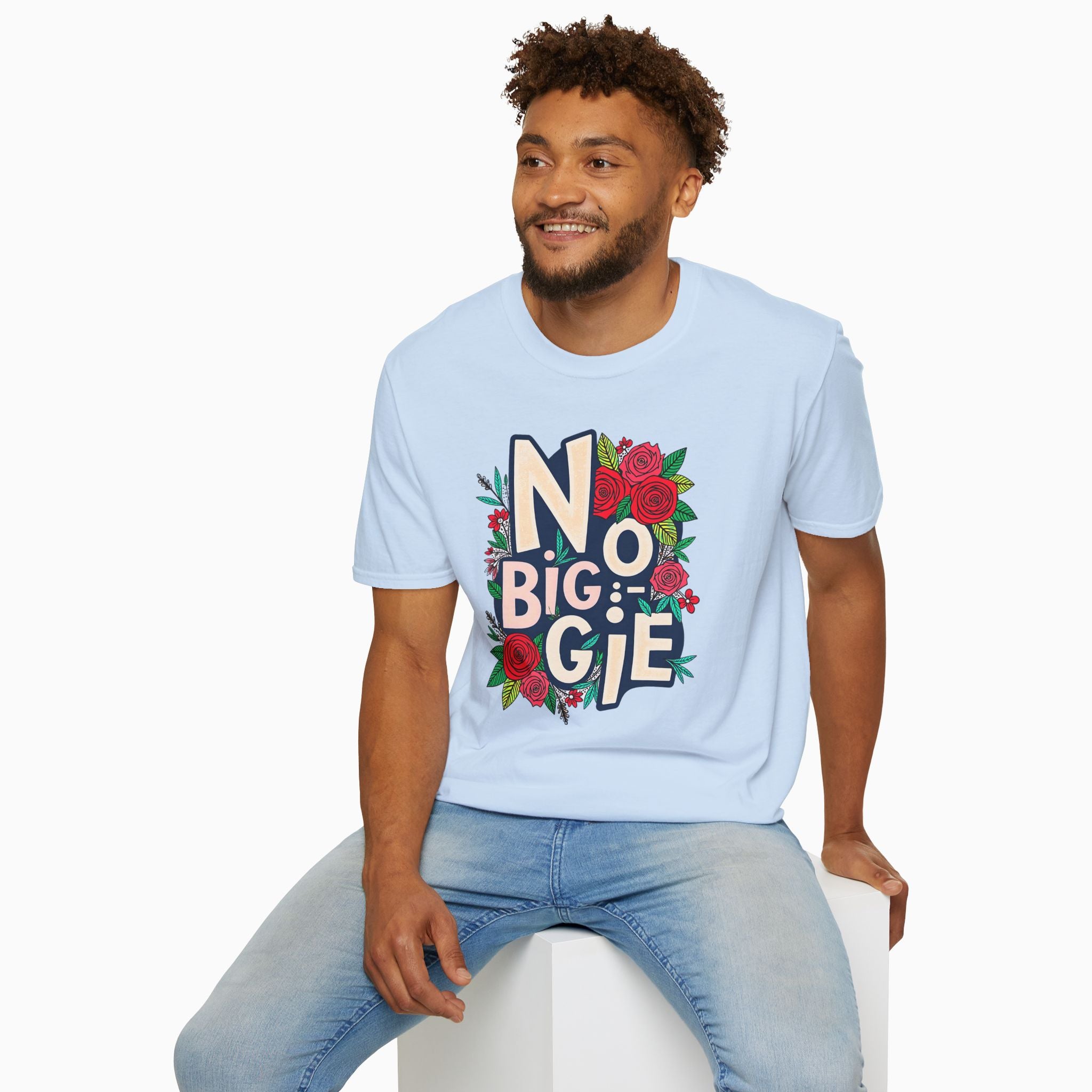 No Biggie With Floral Art Unisex T-Shirt