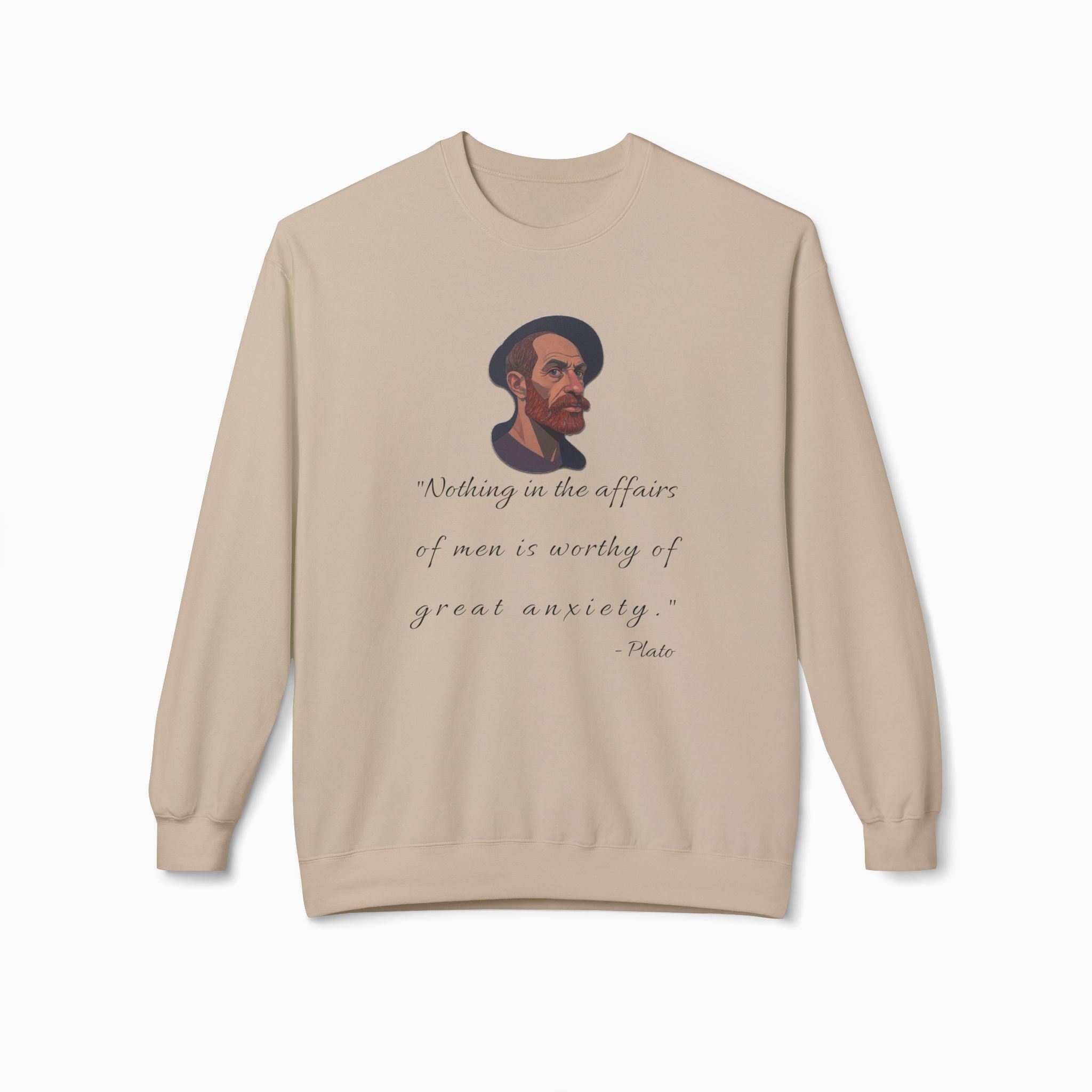 Plato Life Advice Sweatshirt | Unisex Comfort by Woollieemix