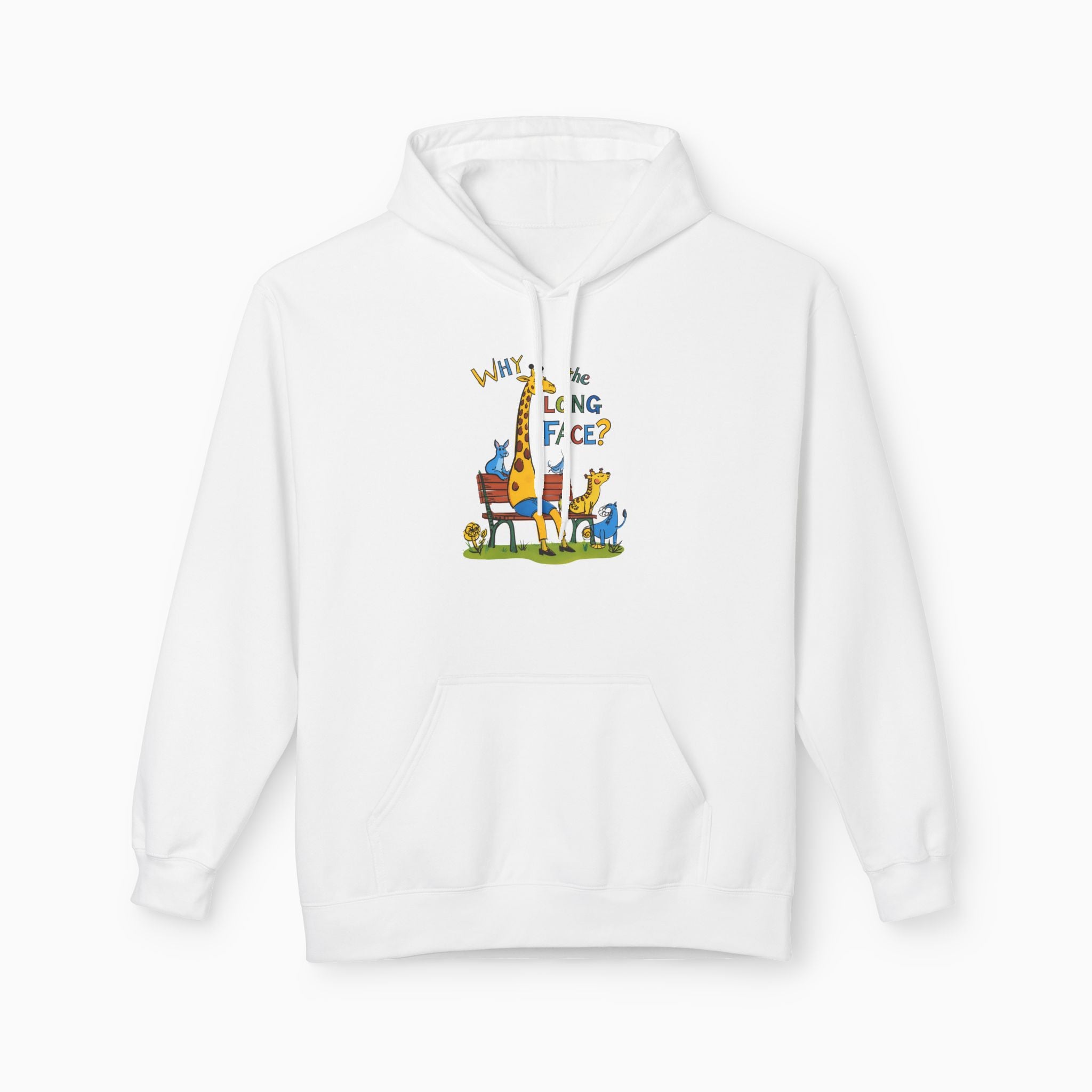 Funny Giraffe Why the Long Face Unisex Hoodie