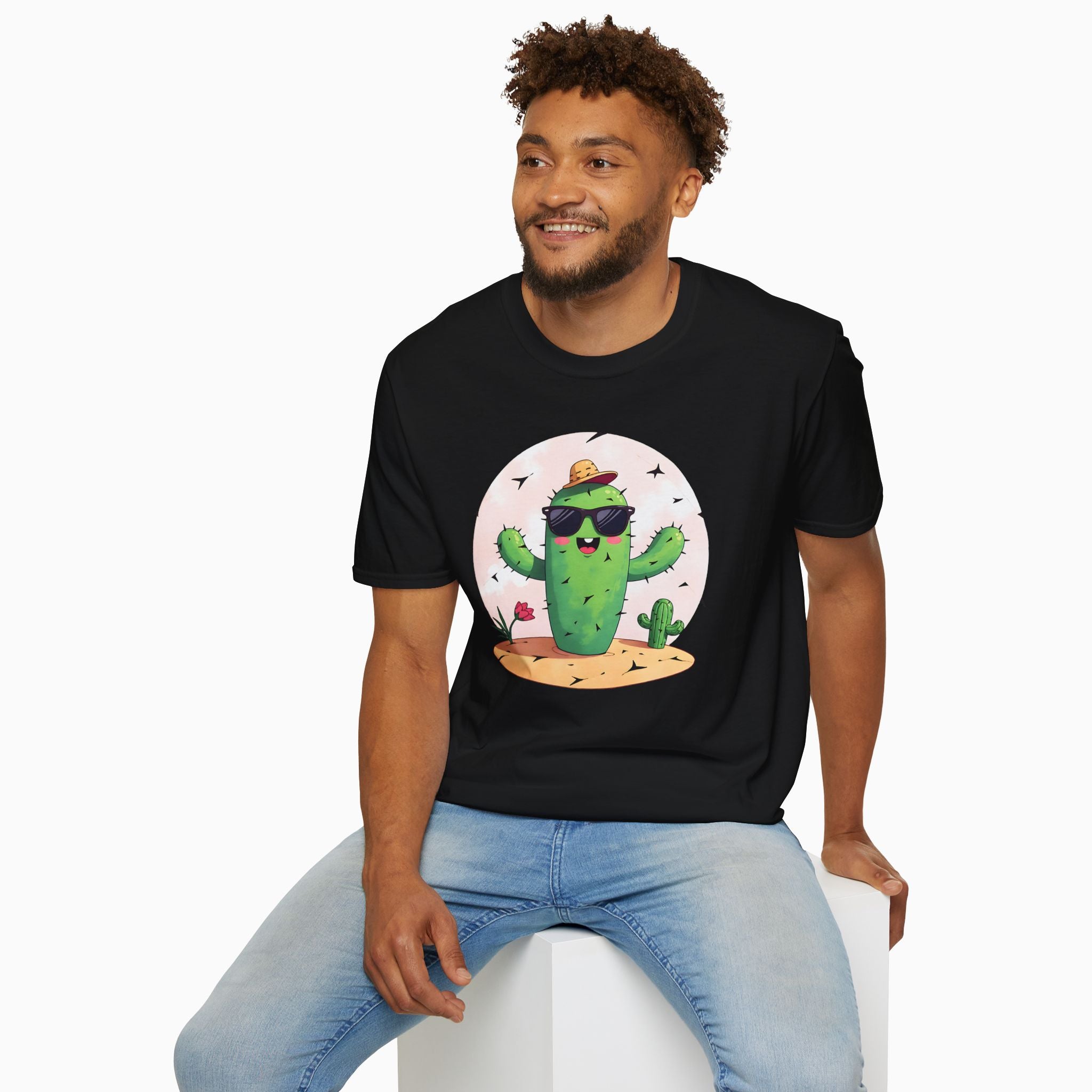 Wild Cute Cartoon Cactus Unisex T-Shirt