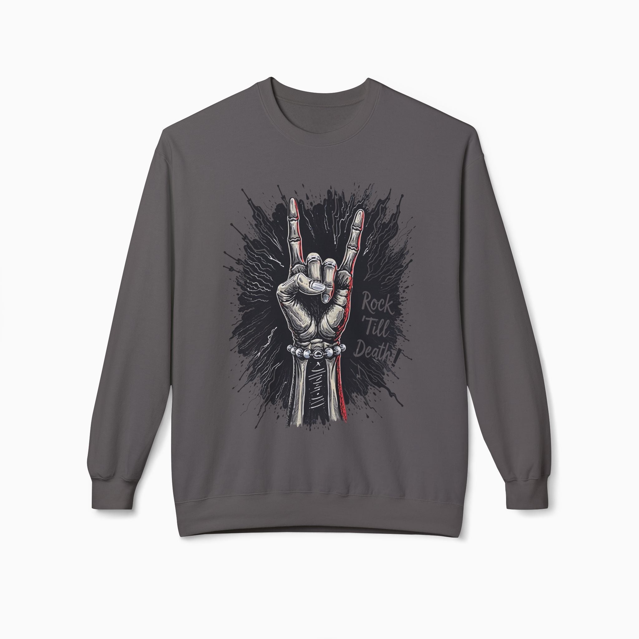 Rock and Roll Till Death Sweatshirt | Exclusive Woollieemix Design