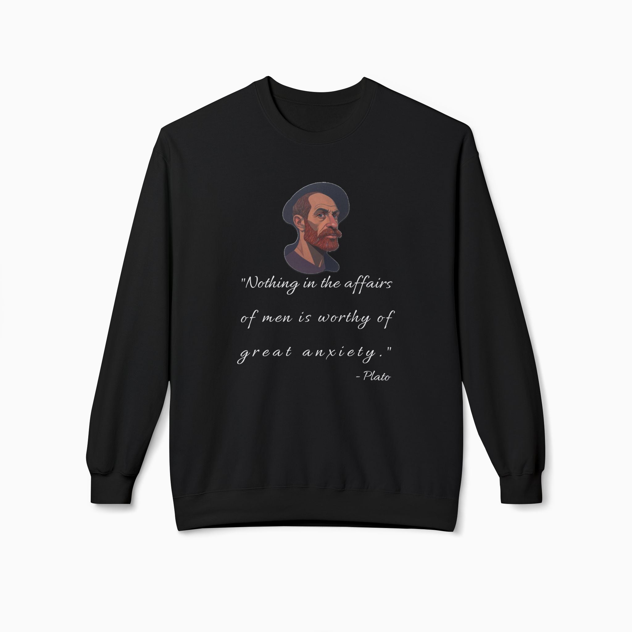 Plato Life Advice Sweatshirt | Unisex Comfort by Woollieemix