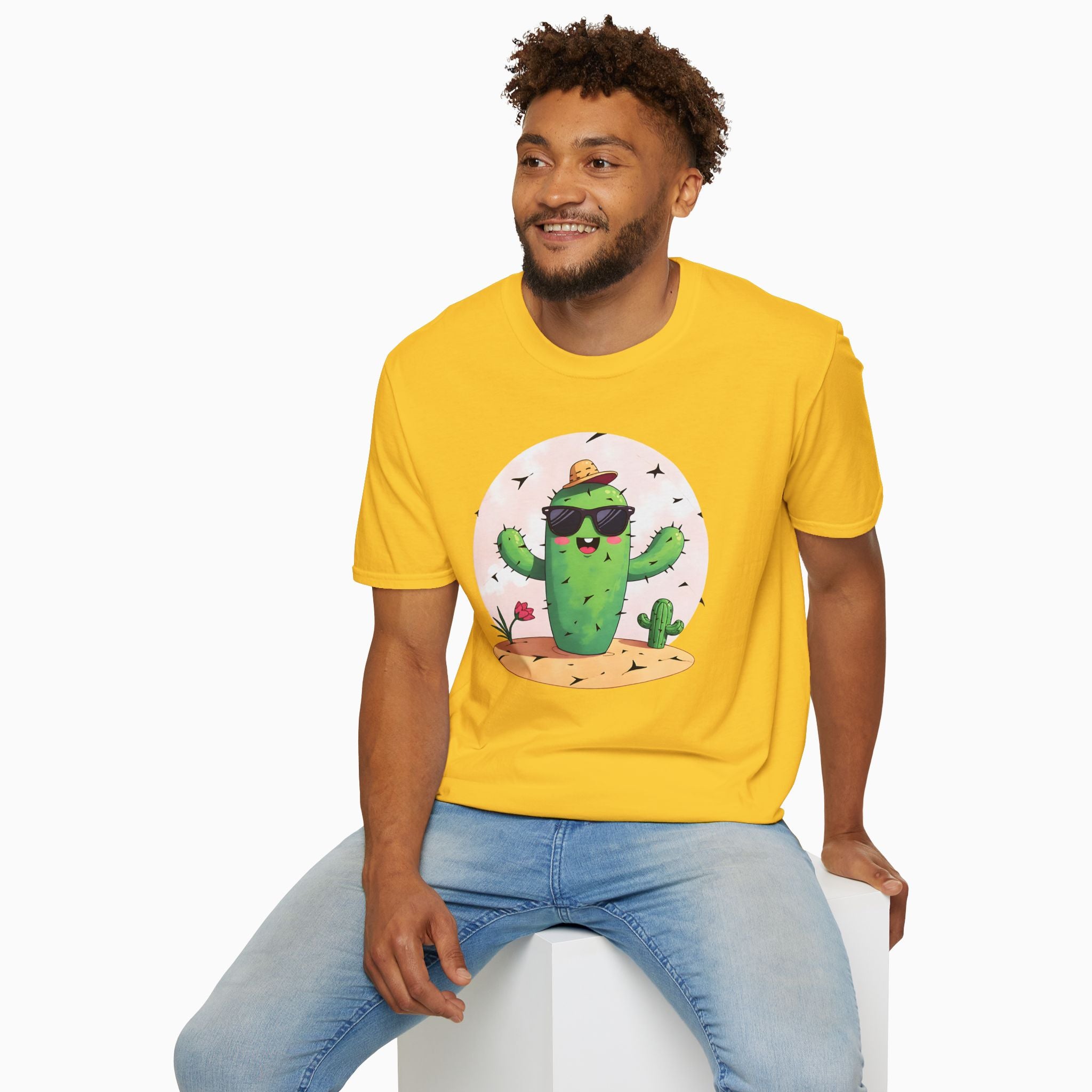 Wild Cute Cartoon Cactus Unisex T-Shirt