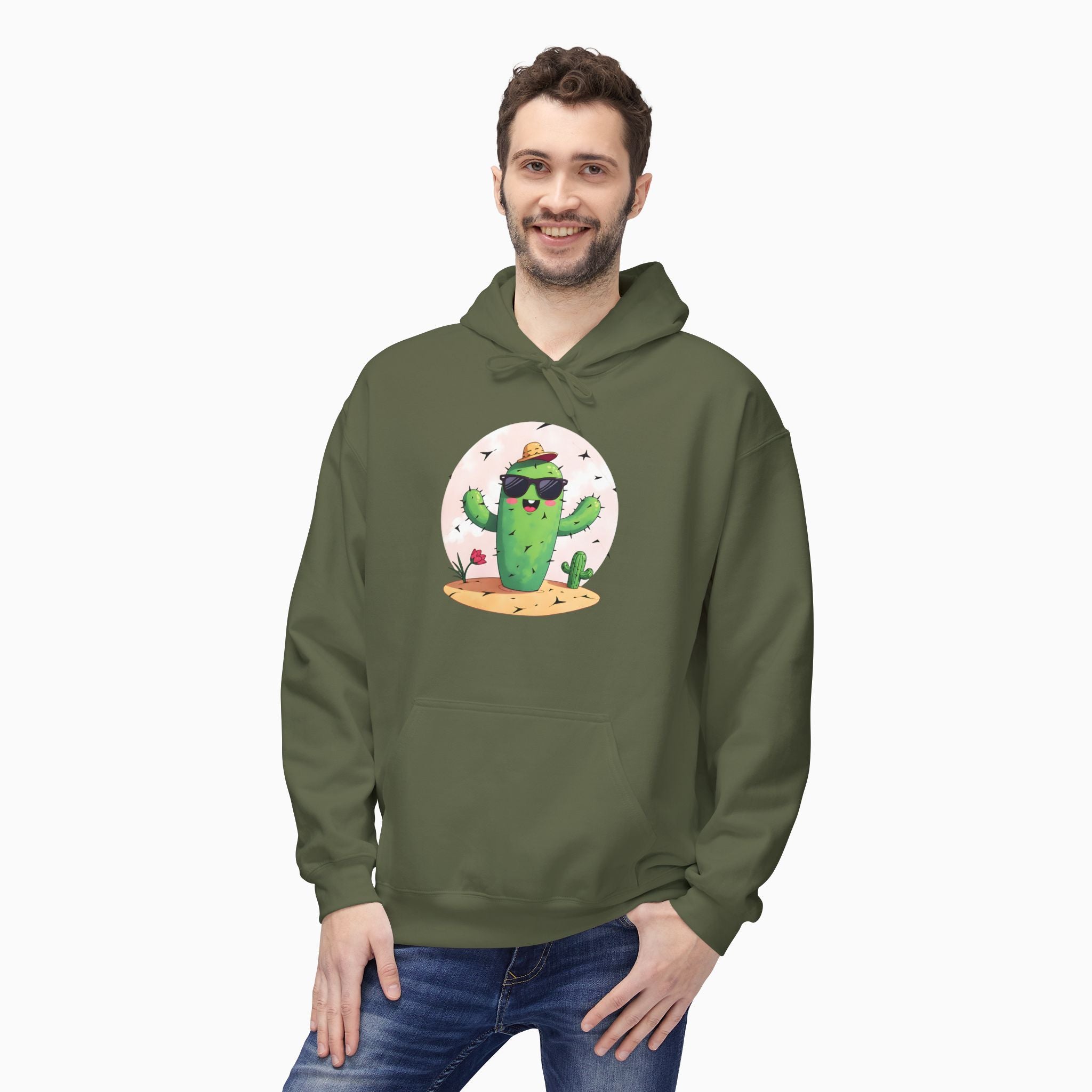 Wild Cute Cartoon Cactus Unisex Hoodie
