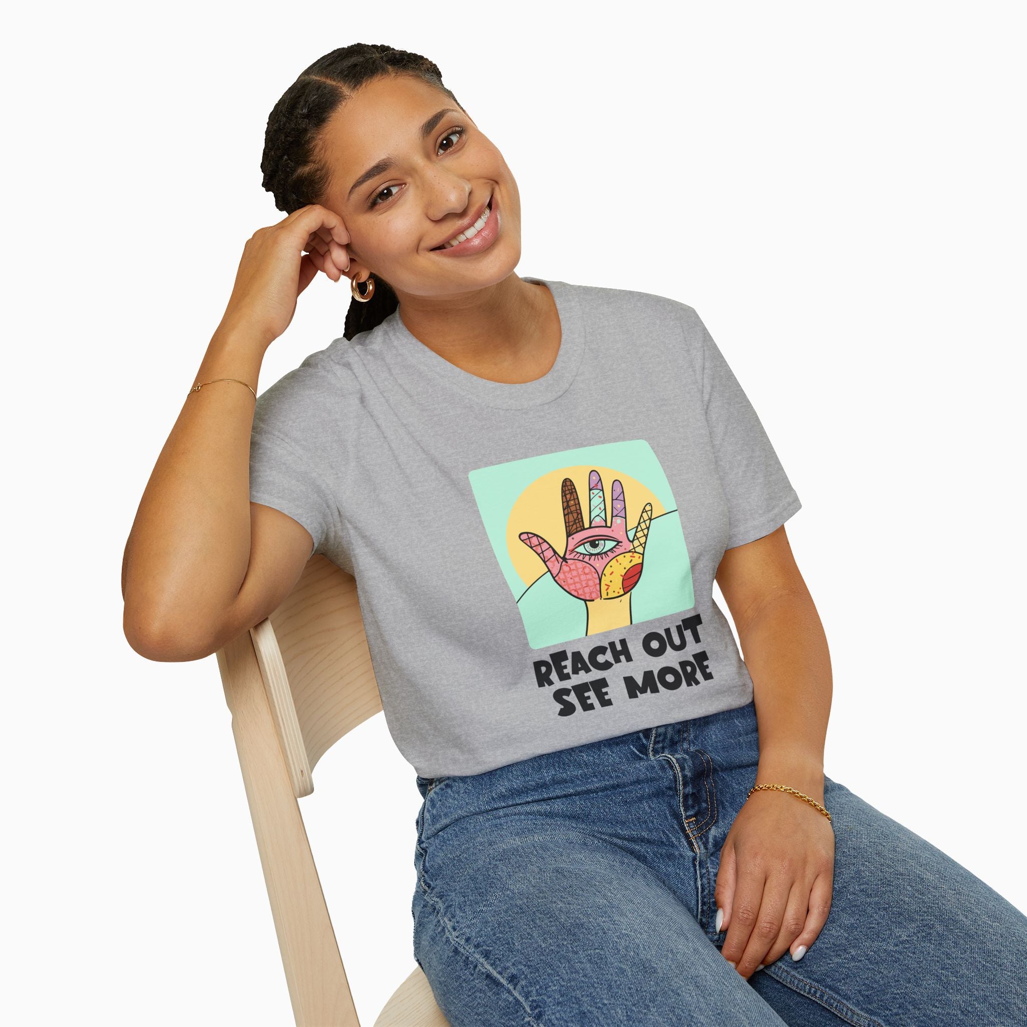 Reach Out & See More Unisex T-Shirt - Premium Cotton Comfort