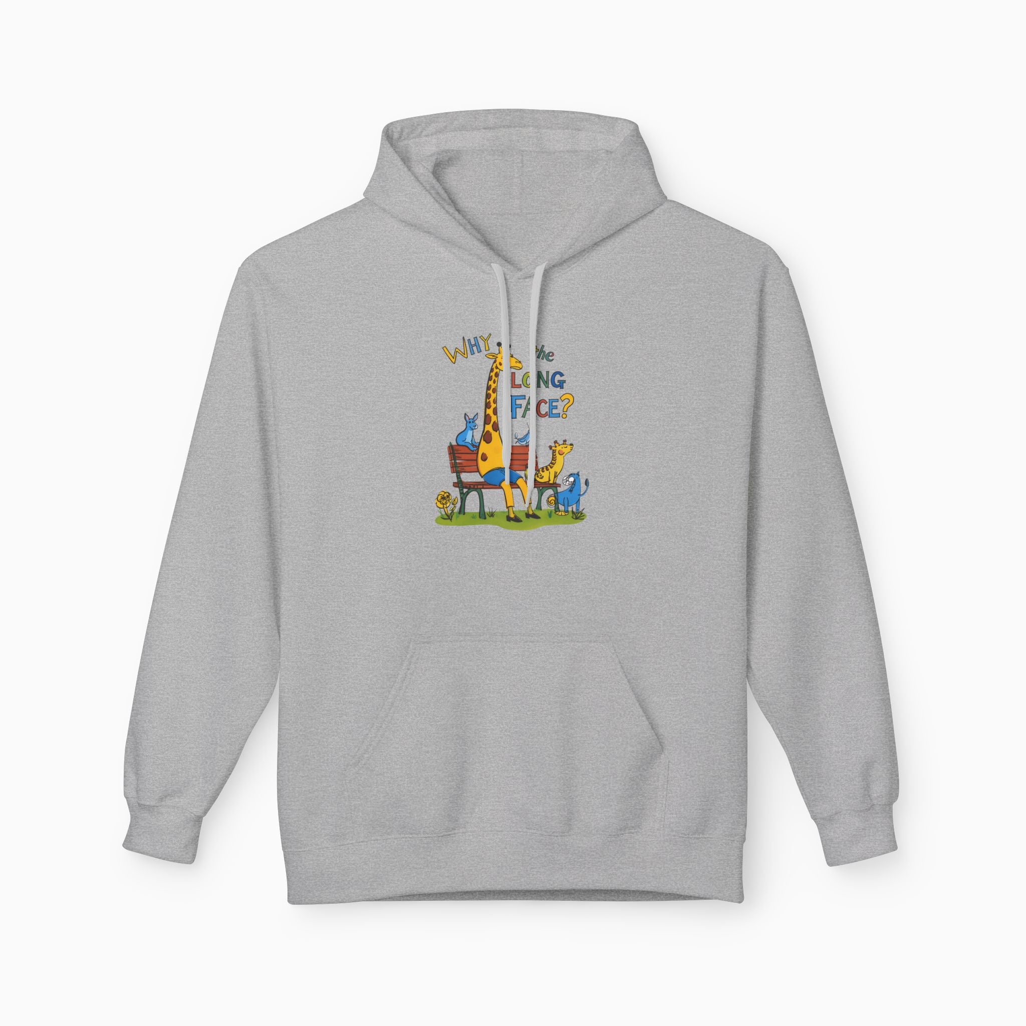 Funny Giraffe Why the Long Face Unisex Hoodie