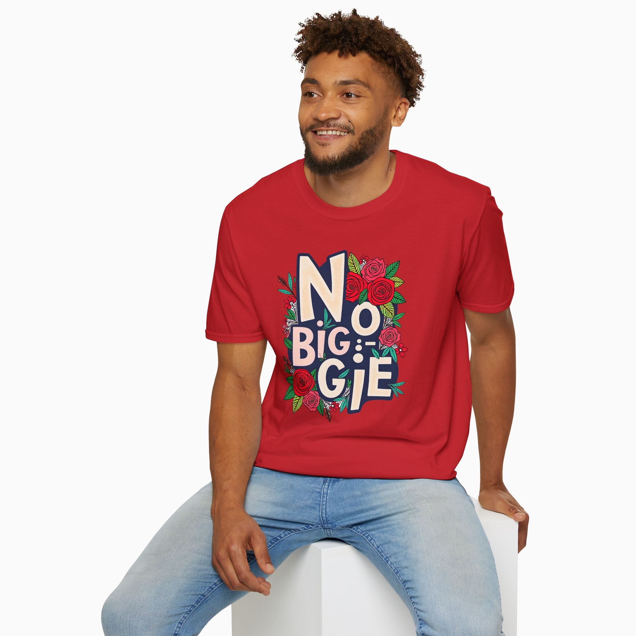 No Biggie With Floral Art Unisex T-Shirt
