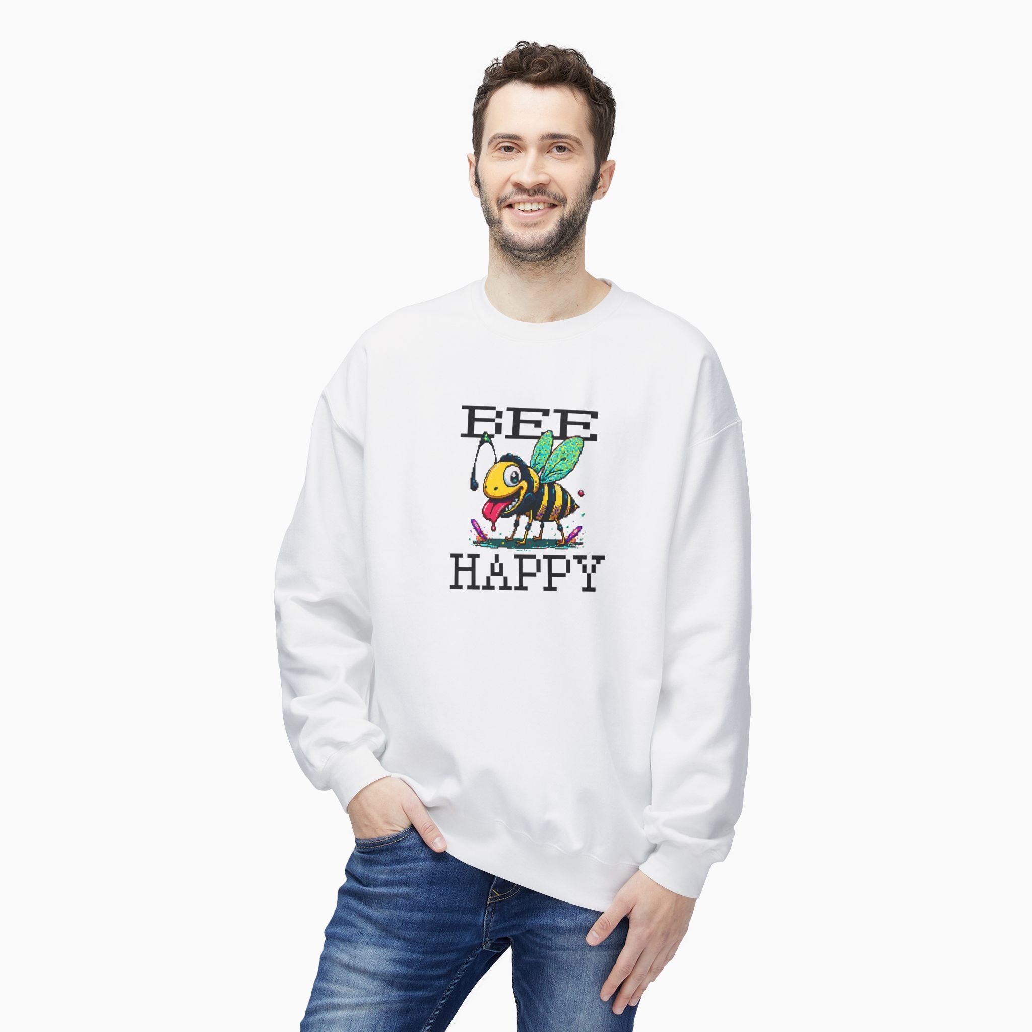 Bee Happy Unisex Sweatshirt
