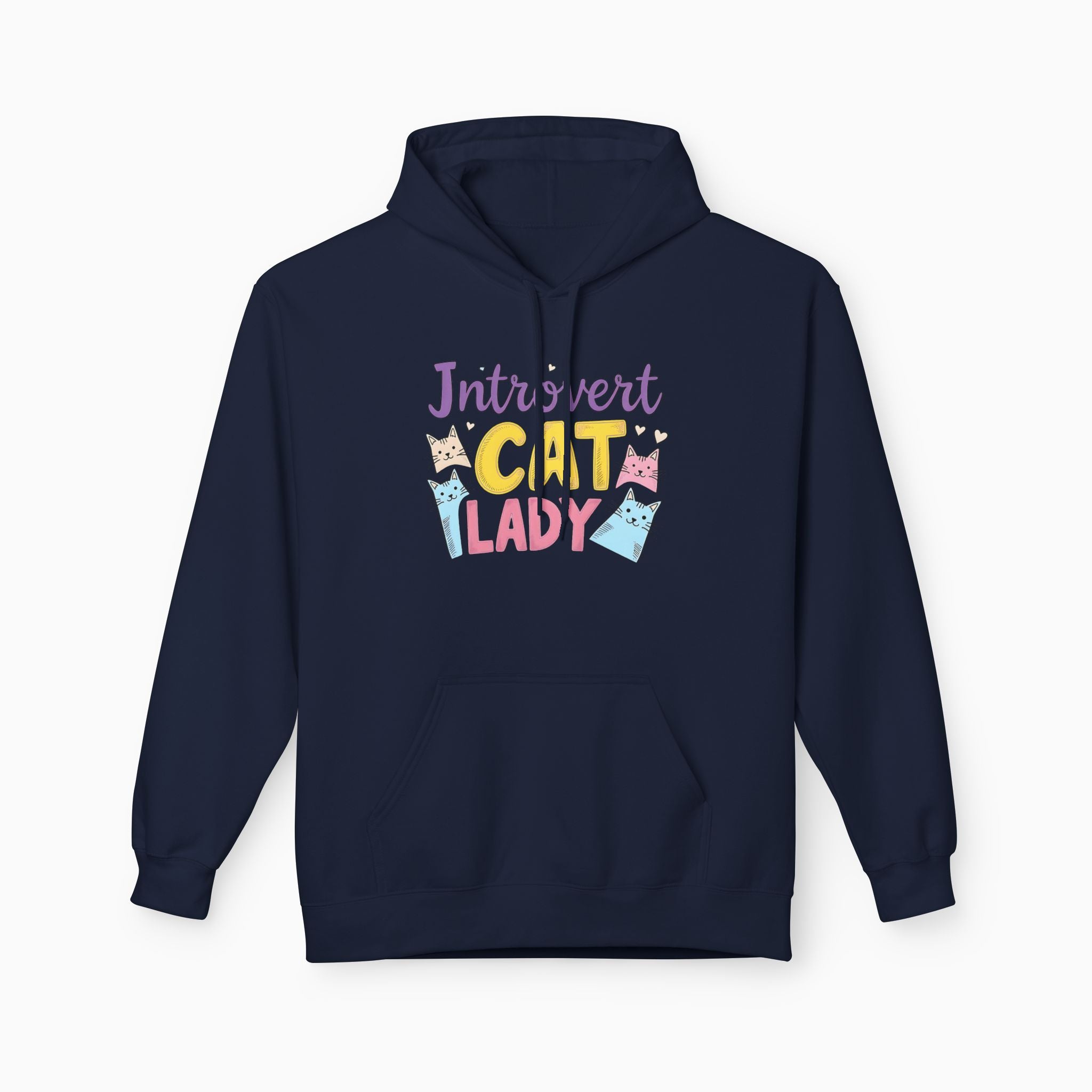 Introvert & Childless Cat Lady Unisex Hoodie