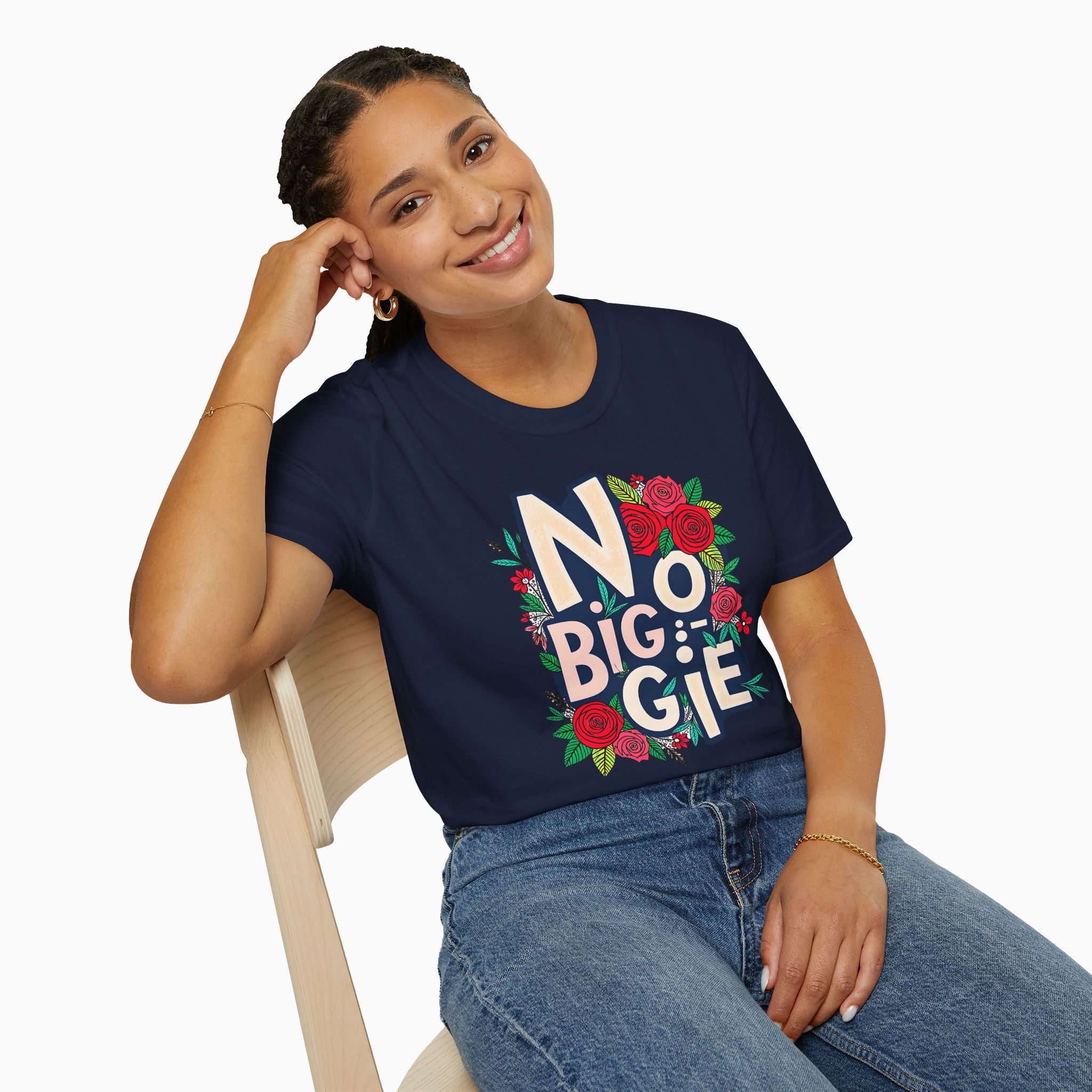 No Biggie With Floral Art Unisex T-Shirt