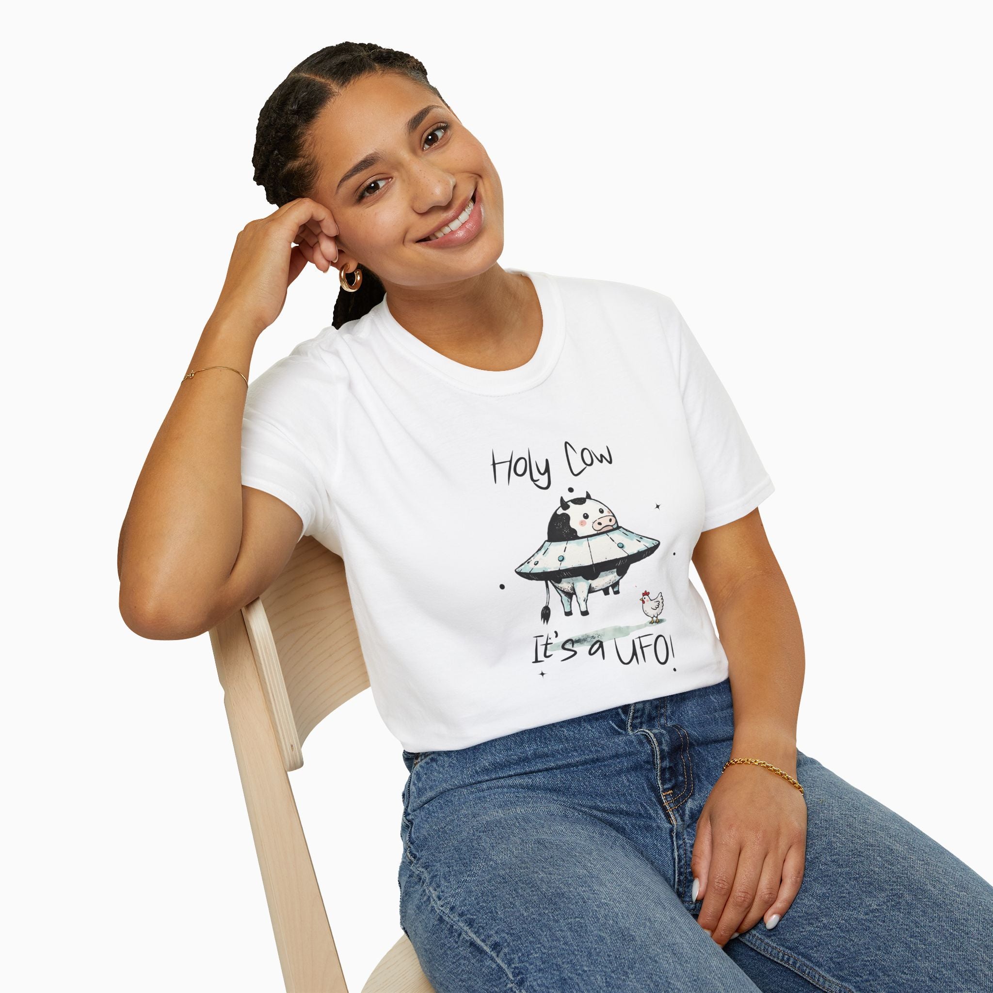 Holy Cow, It's a UFO Unisex T-Shirt