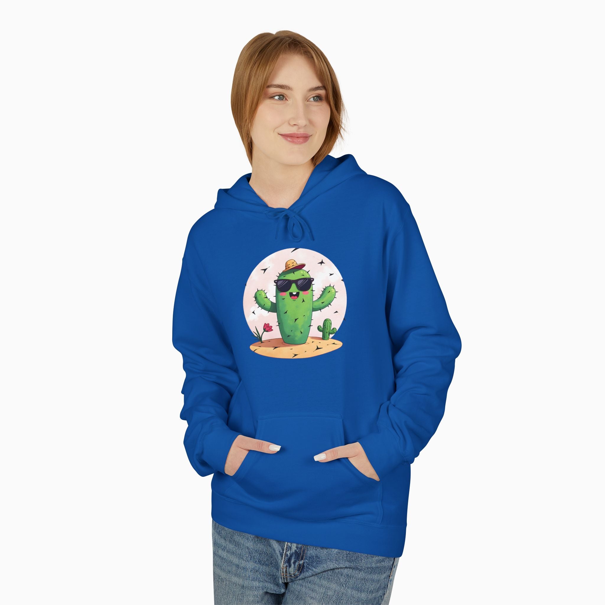 Wild Cute Cartoon Cactus Unisex Hoodie