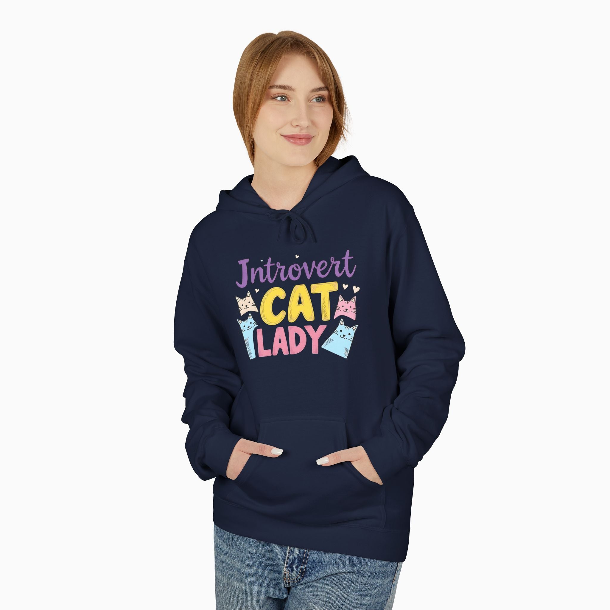 Introvert & Childless Cat Lady Unisex Hoodie