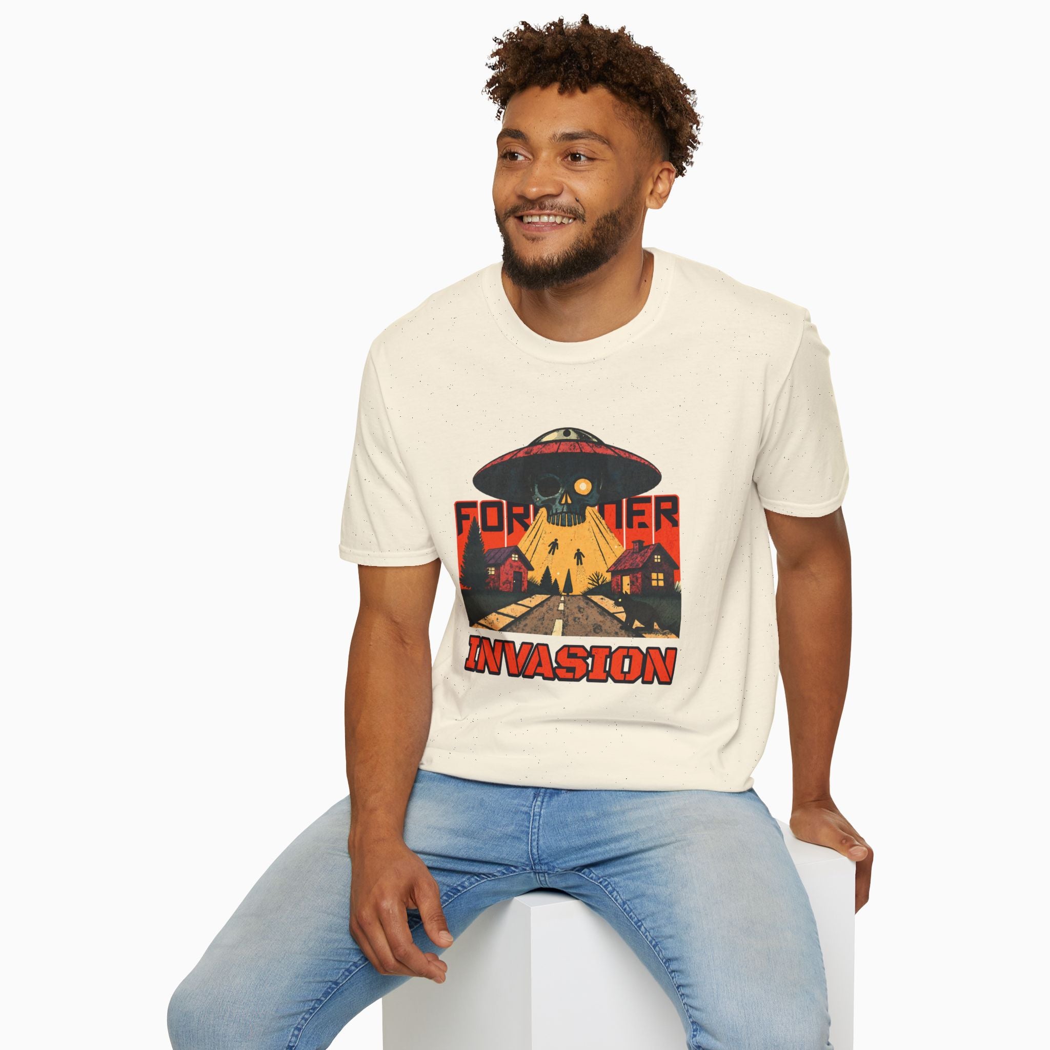 Foreigner Invation Unisex T-Shirt - Premium Cotton, Made-to-Order