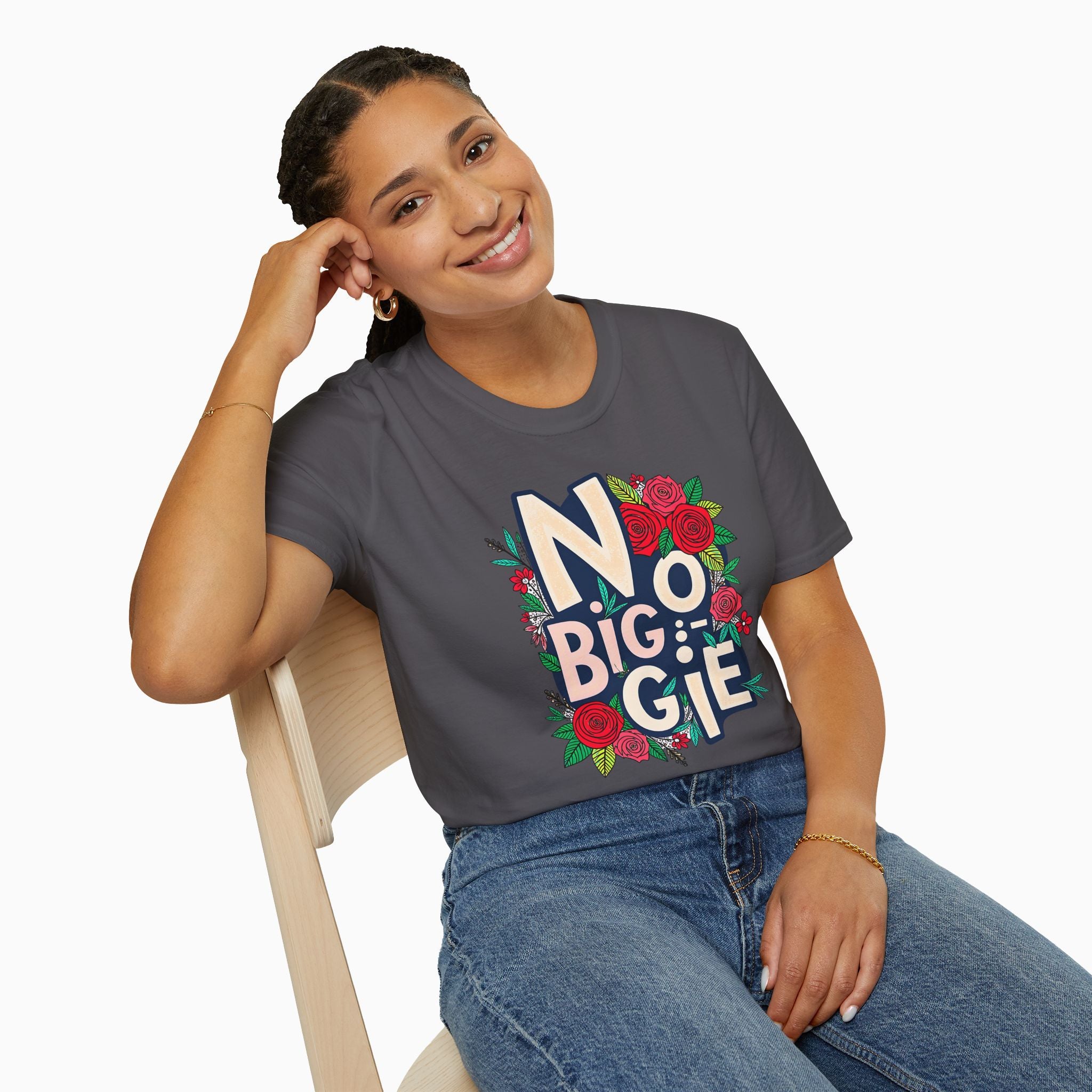 No Biggie With Floral Art Unisex T-Shirt