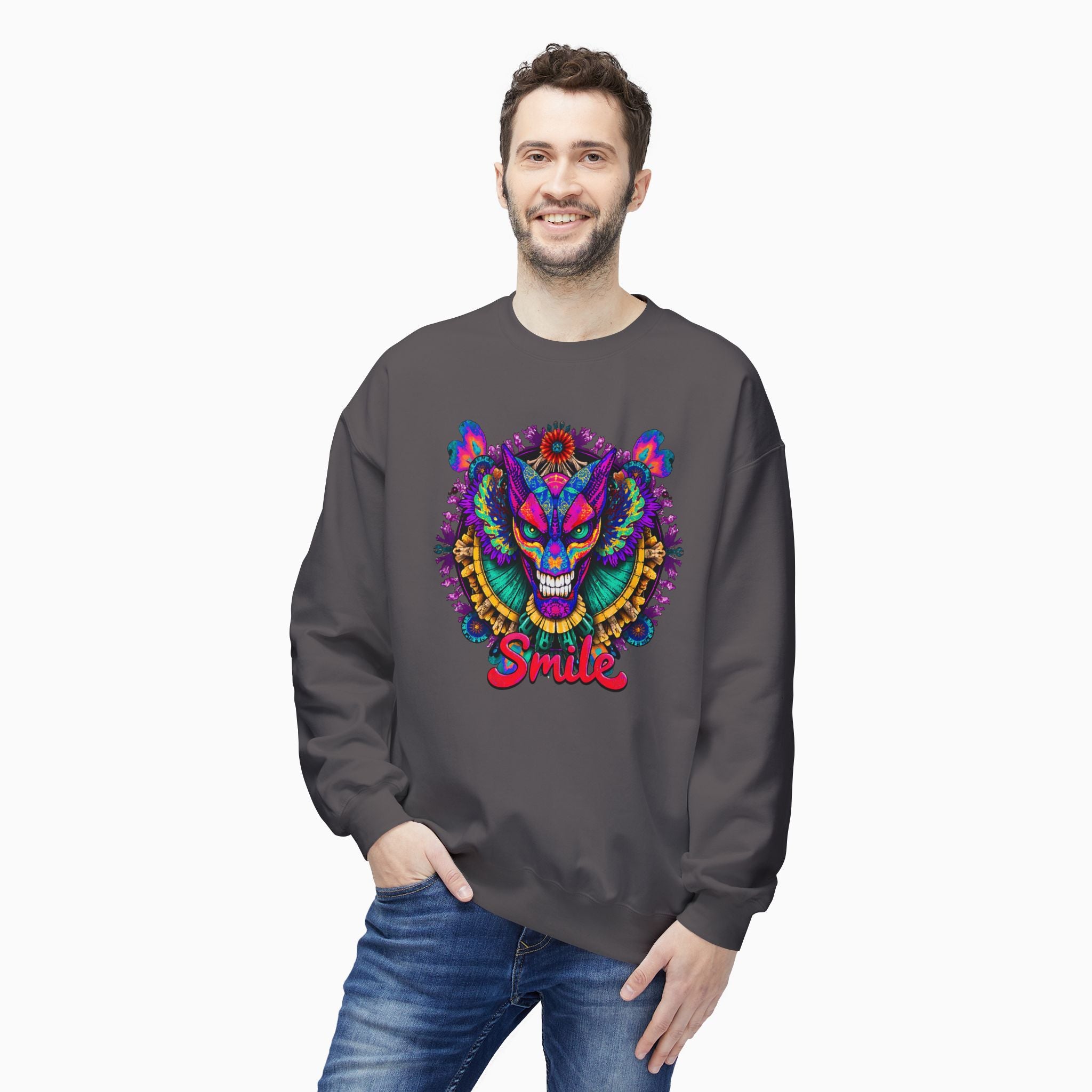 Dragon Smile Pixel Art Hoodie Sweatshirt: Exclusive Unisex Design