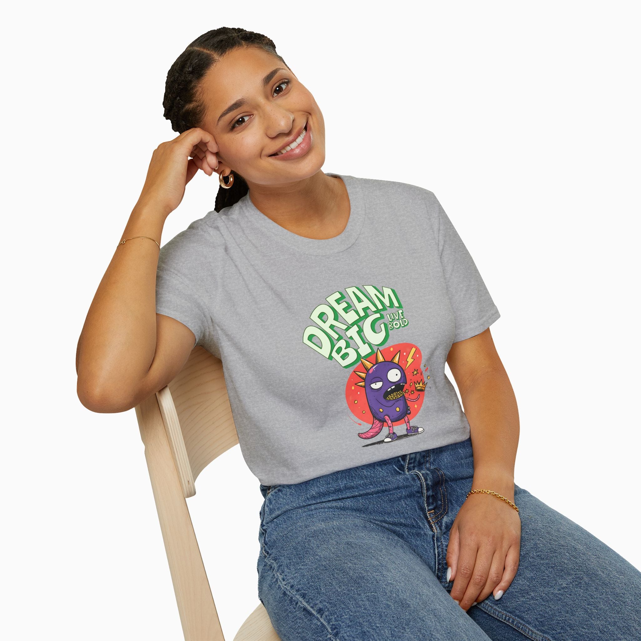 Dream Big, Live Bold Unisex T-Shirt - Premium Cotton & Safety