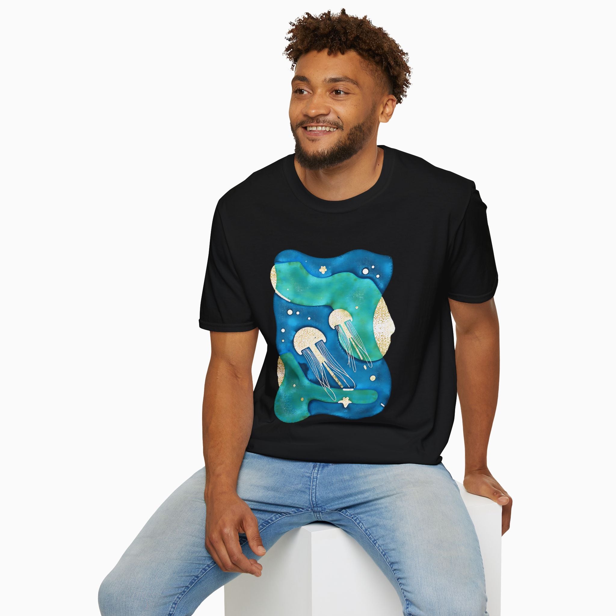 Retro Japanese Waves Unisex T-Shirt | Woollieemix Classic Fit