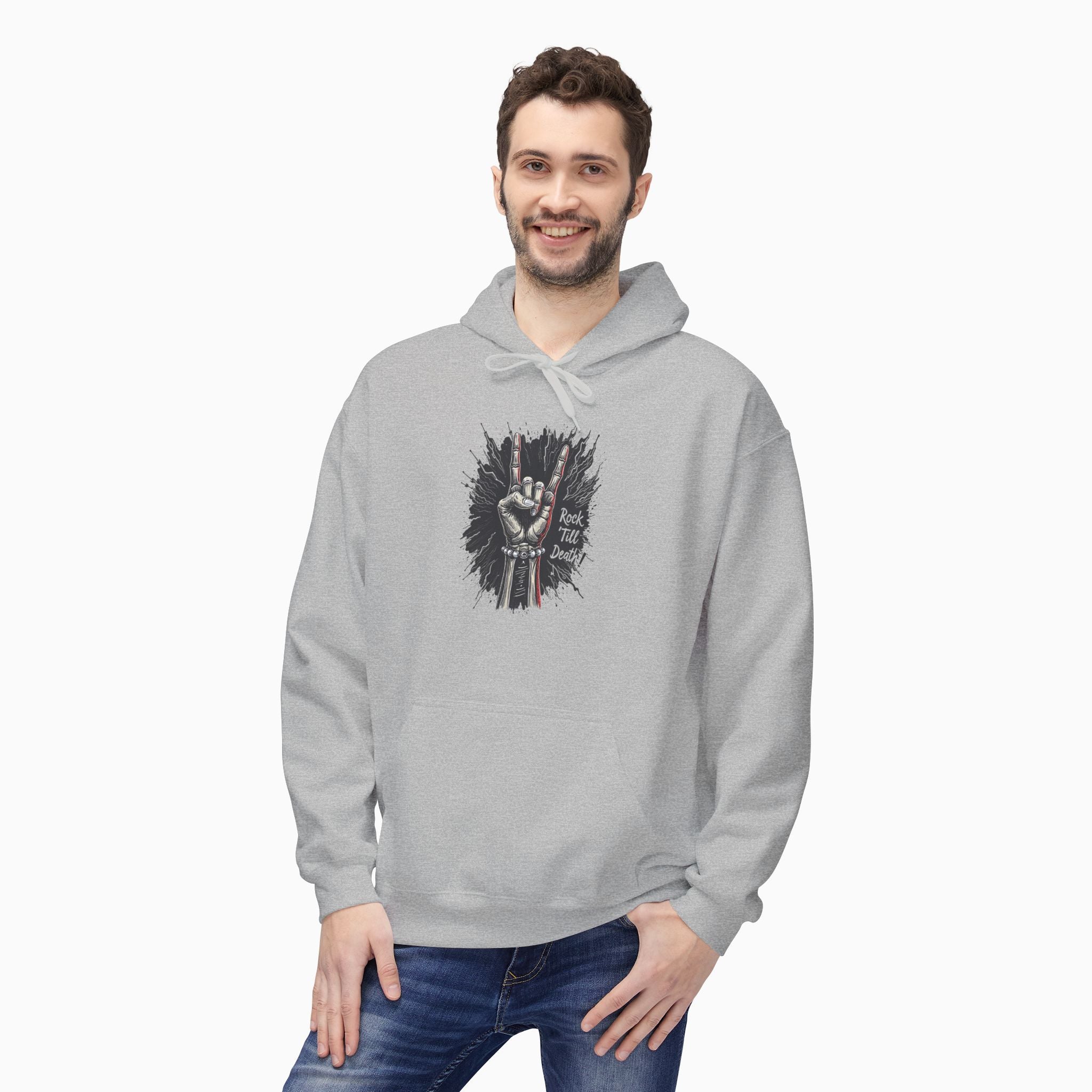 Rock and Roll Till Death Unisex Hoodie - Exclusive Woollieemix Design