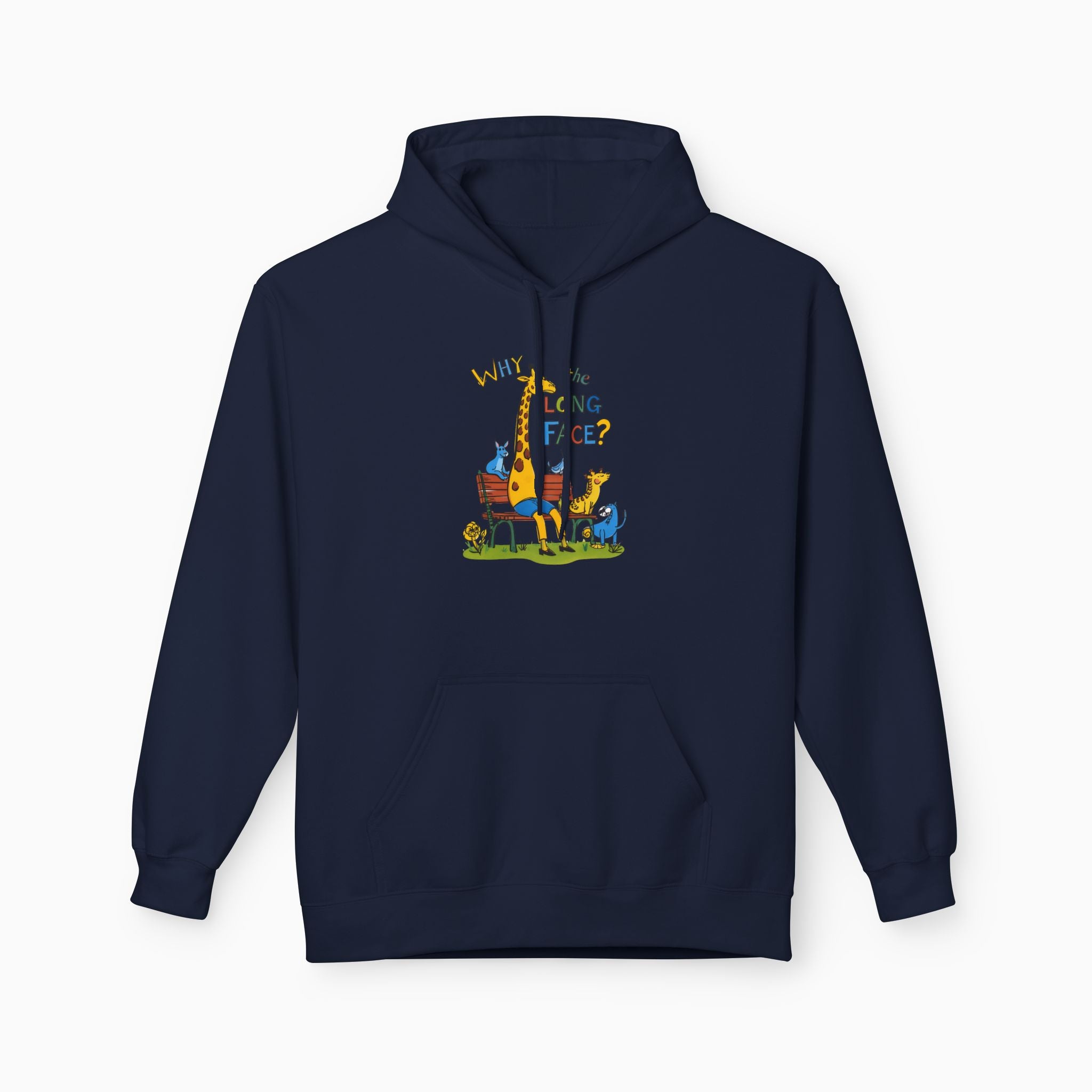Funny Giraffe Why the Long Face Unisex Hoodie