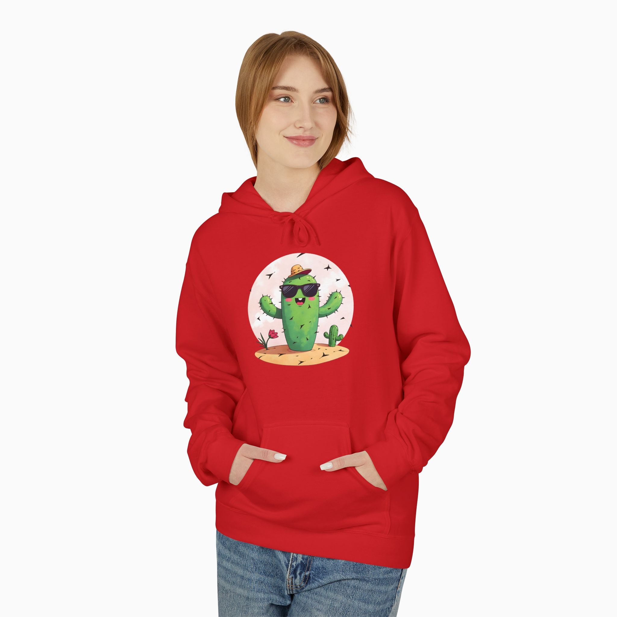 Wild Cute Cartoon Cactus Unisex Hoodie