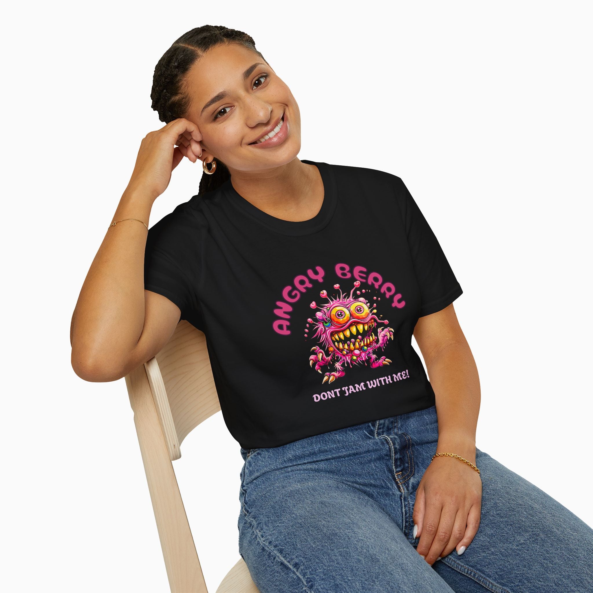 Angry Cherry T-Shirt - Unisex Classic Fit, Lightweight Cotton
